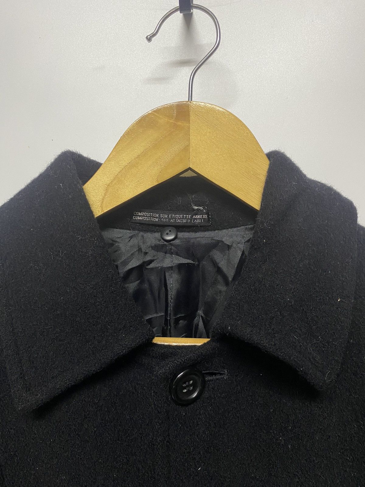 Designer × Japanese Brand × Yohji Yamamoto Yohji Yamamoto by INED Wool Coat Jacket Size L / US 10 / IT 46 - 10 Thumbnail