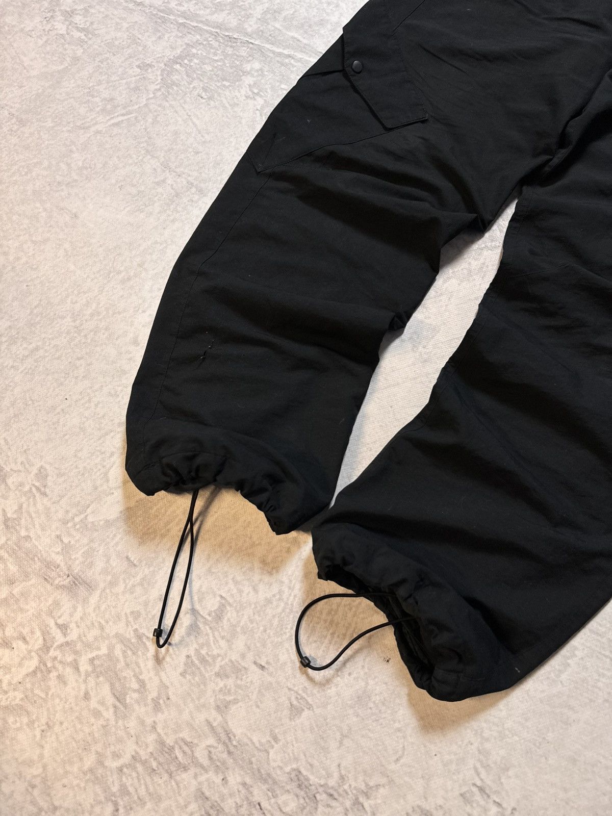 Nike × Vintage 00s Nike Vintage Nylon Cargo Baggy Drill Pants Joggers Y2K Size US 32 / EU 48 - 3 Thumbnail