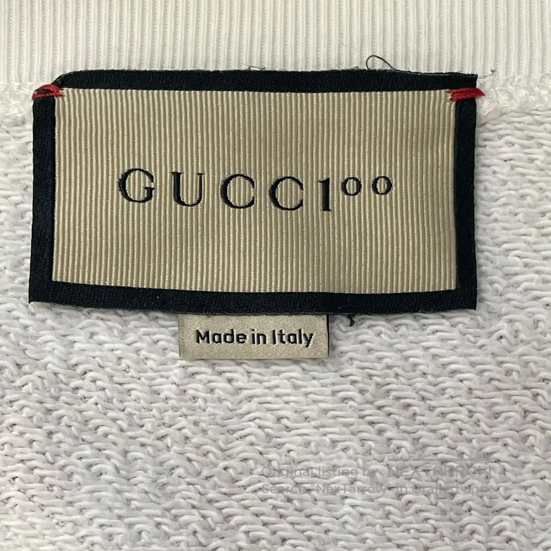 Gucci white gucci commemorative sweatshirt with red print. Size US M / EU 48-50 / 2 - 5 Thumbnail