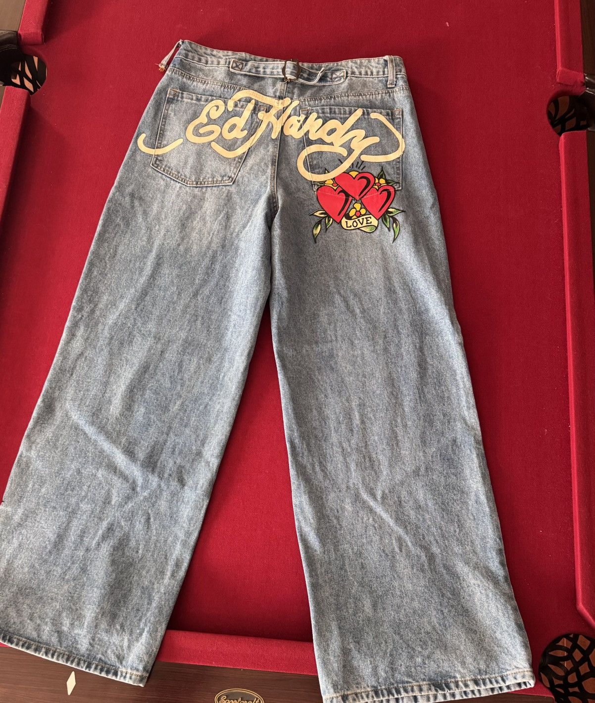 Ed Hardy × Vintage ED HARDY DENIM JEANS Size 32" / US 10 / IT 46 - 1 Thumbnail