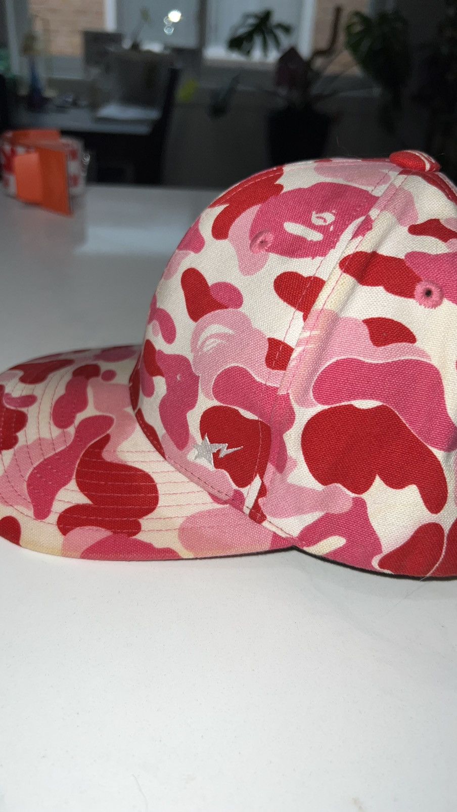 Bape Pink Camo Hat OG Bape Size ONE SIZE - 4 Thumbnail