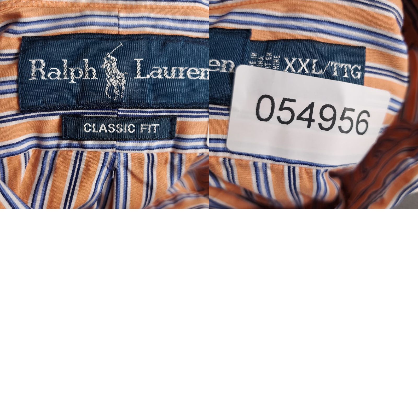 Ralph Lauren Ralph Lauren Shirt Mens 2XL Orange Striped Button-Up Long Sleeve Casual Dress Shirt Orange Polo Logo 2XL Mens Size US XXL / EU 58 / 5 - 8 Thumbnail