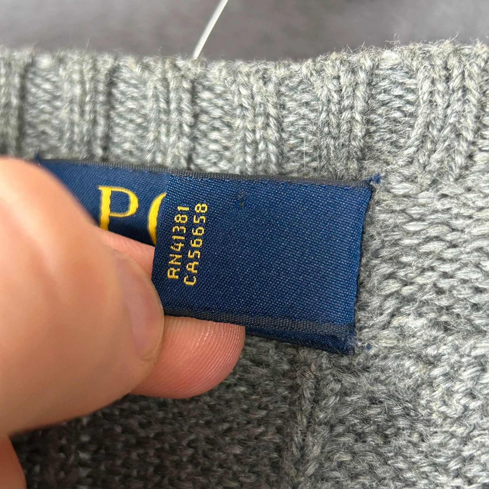 Designer × Polo Ralph Lauren × Ralph Lauren Polo Ralph Lauren knitwear sweater mini logo pony grey Size US S / EU 44-46 / 1 - 6 Thumbnail