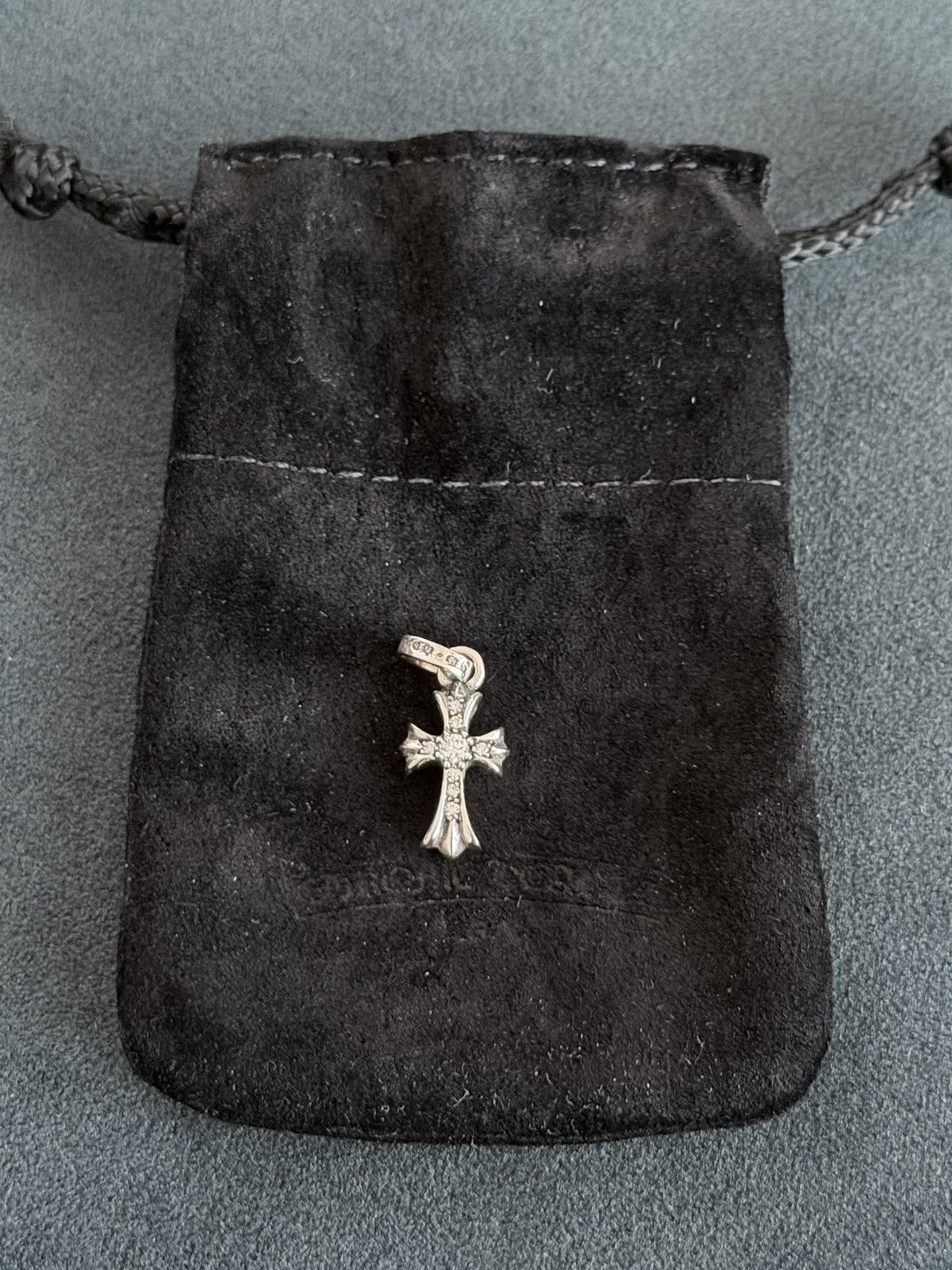 Chrome Hearts CHROME HEARTS SILVER BABY FAT PAVE DIAMOND PENDANT CHARM Size ONE SIZE - 9 Thumbnail