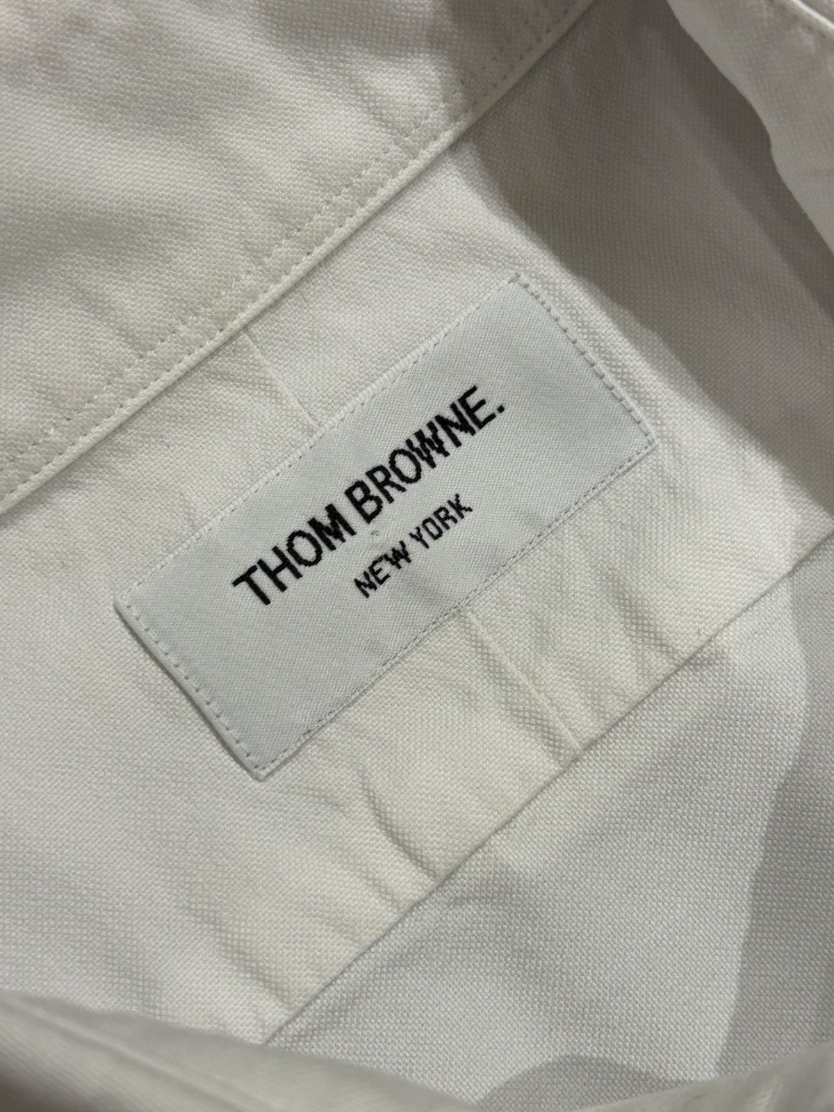 Thom Browne Thom Browne White Button Up Shirt Size US L / EU 52-54 / 3 - 3 Thumbnail