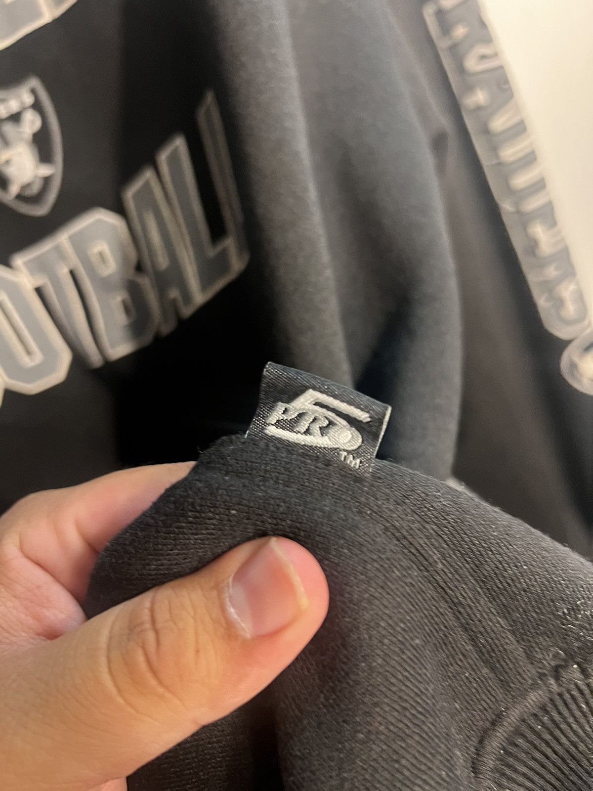NFL × Vintage Vintage Radiers Football Hoodie NFL Black and Grey Size US XL / EU 56 / 4 - 3 Thumbnail