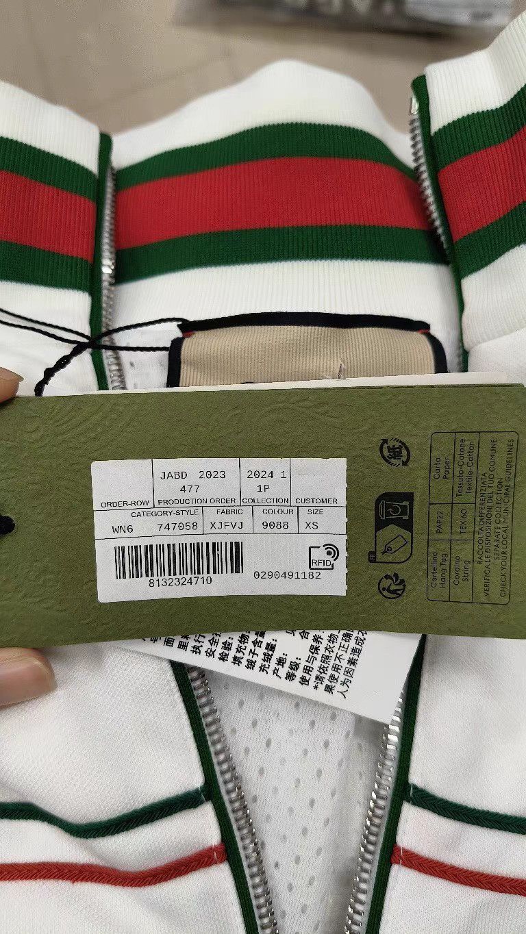 Gucci GUCCI Zip-Up Long Sleeve Logo Print Jacket K2 Size XS / US 0-2 / IT 36-38 - 6 Thumbnail