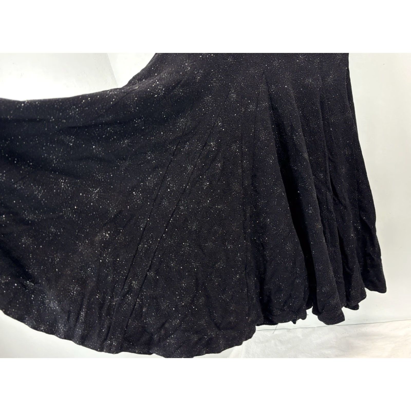 Vintage VINTAGE Cache Evening Dress Gown 3/4 Juniors Black Shimmer Stretch Fairy Goth Y2K US Mermaid Whimsigoth 90s Party/Cocktail Womens Boys Girls? Size XS / US 0-2 / IT 36-38 - 7 Thumbnail