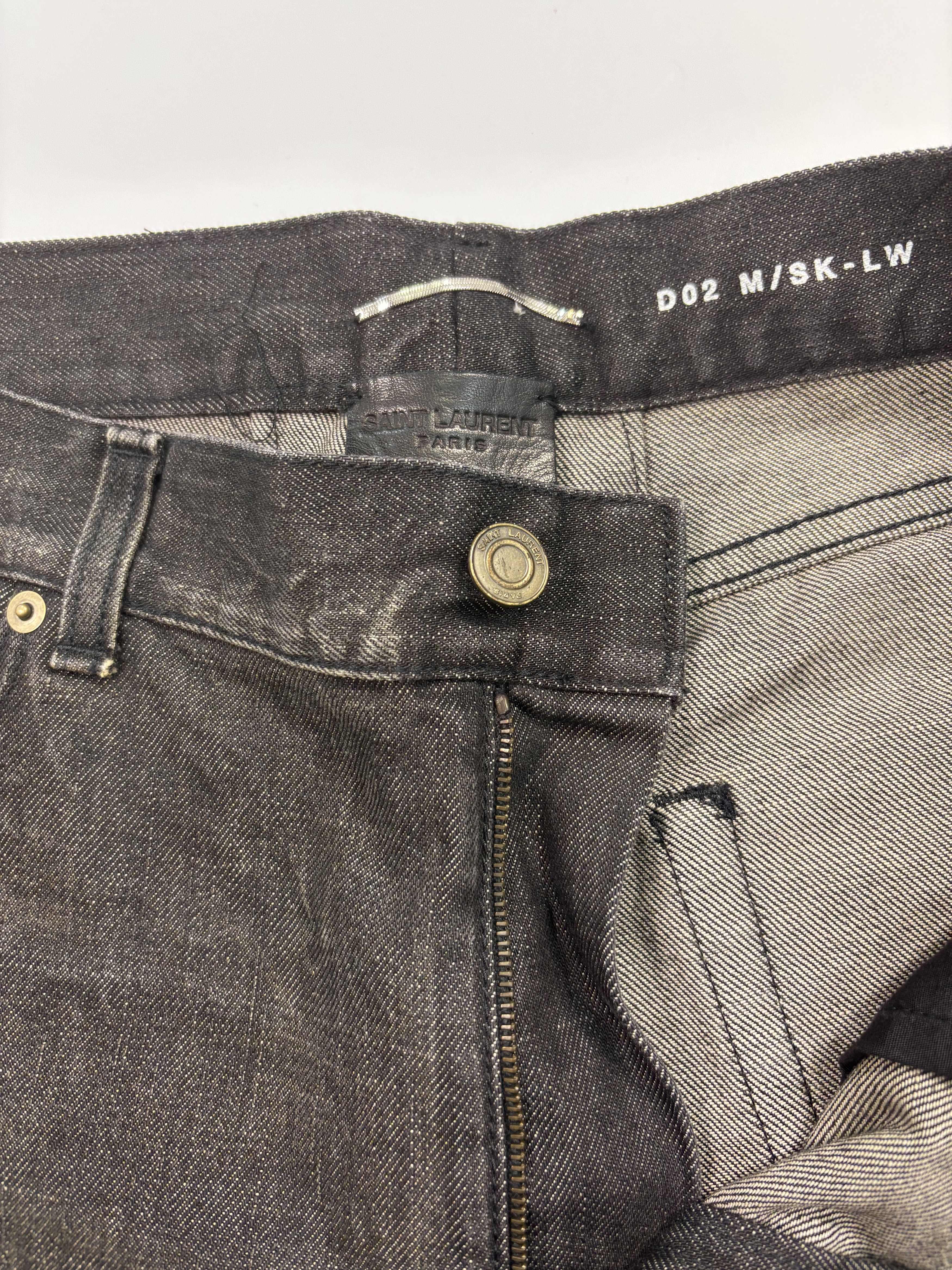 Saint Laurent Paris Saint Laurent Distressed Black Pants Size US 36 / EU 52 - 2 Thumbnail