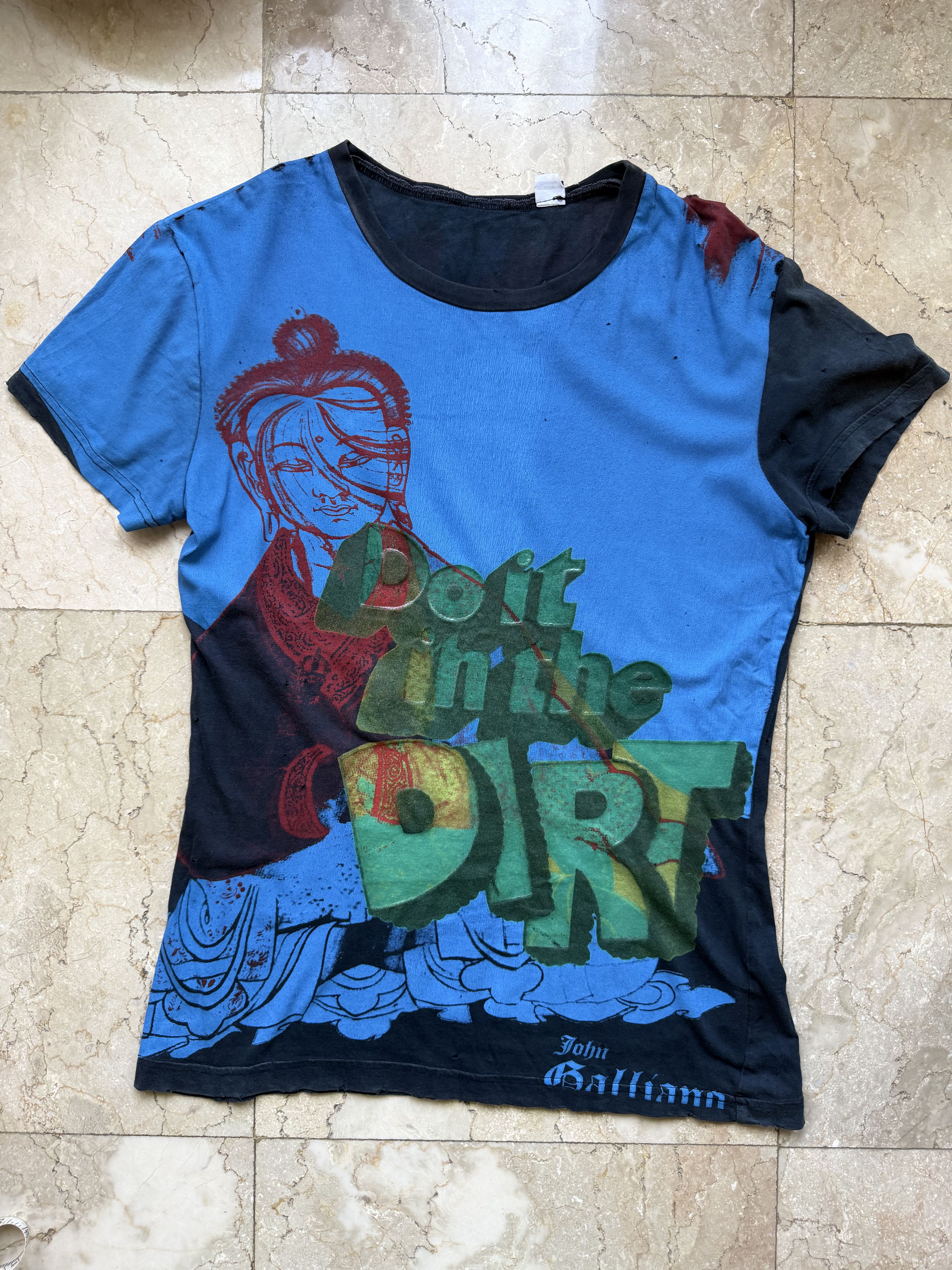 John Galliano SS89 GALLIANO'S GIRL TEE | Grailed