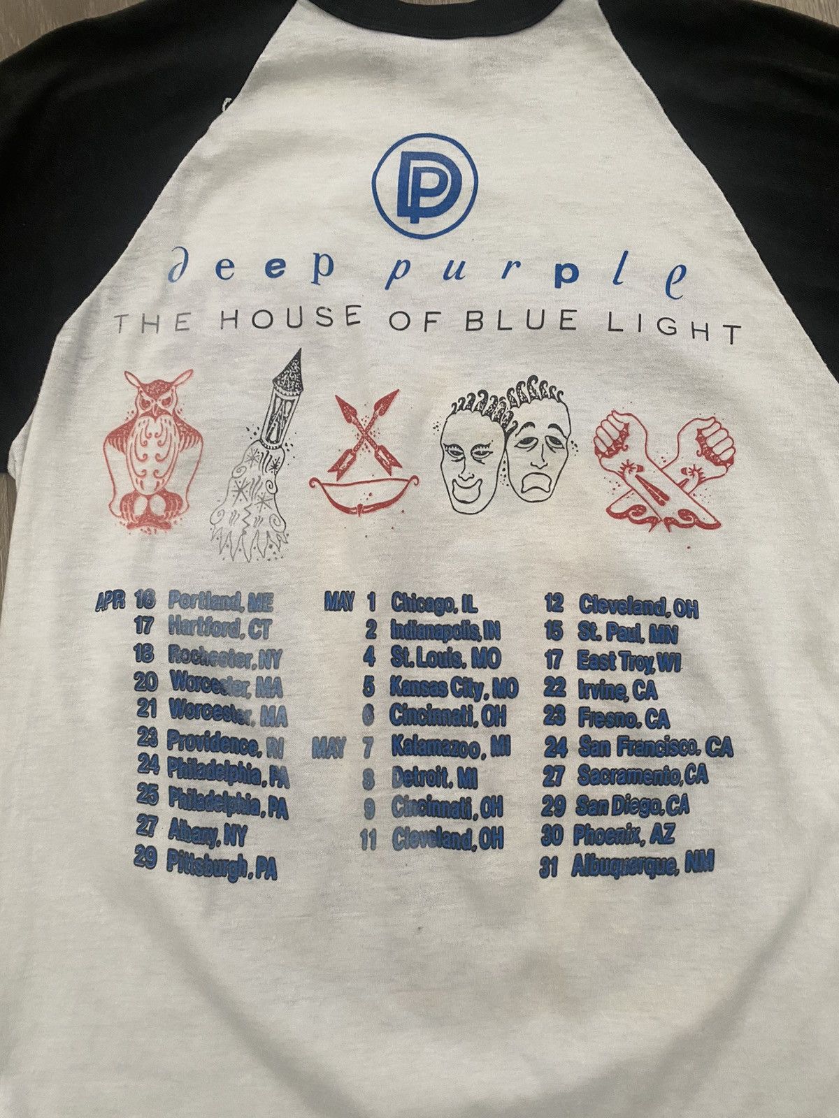 DEEP PURPLE 1987 TOUR TEE Long Sleeve T Shirts