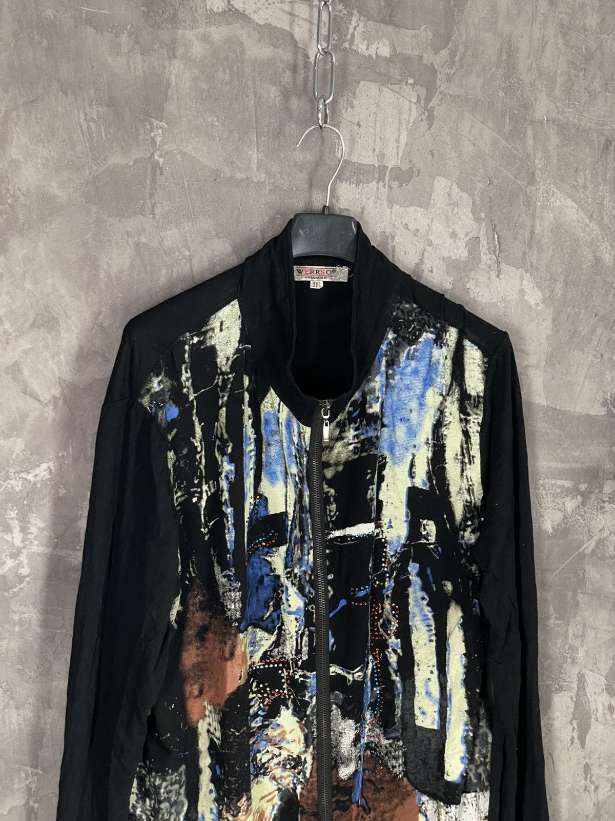 Hysteric Glamour × If Six Was Nine × Vintage FRENCH ART KNIT ARCHIVE SWEATER ZIP UP Size XXL / US 16-18 / IT 52-54 - 7 Thumbnail