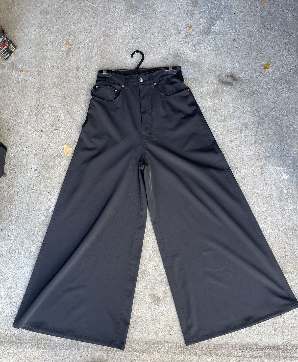 Designer × Maison Margiela Maison margiela mm6 women’s wide leg trousers Size 26" / US 2 / IT 38 - 2 Thumbnail