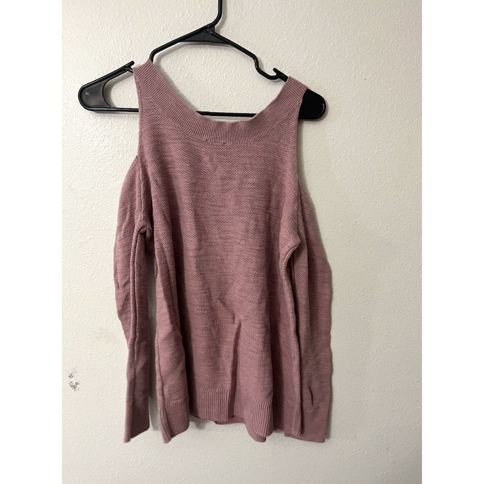 Express Express Women's Sweater Lace Up Cold Shoulder Long Sleeve Pink Small Size S / US 4 / IT 40 - 3 Thumbnail
