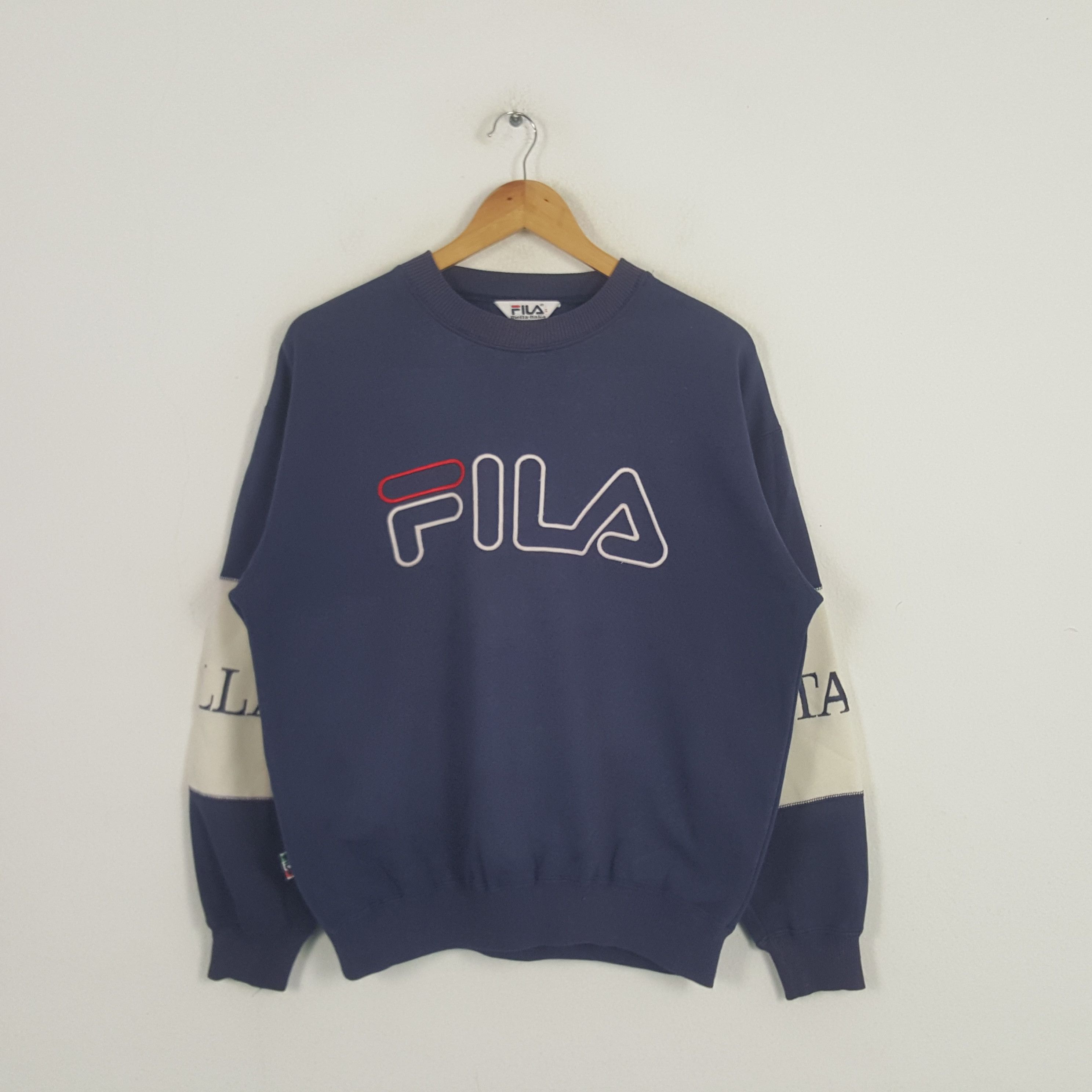 Fila × Vintage Vintage Fila Biella Italia Fashion Brand Sweatshirt Size US L / EU 52-54 / 3 - 1 Thumbnail