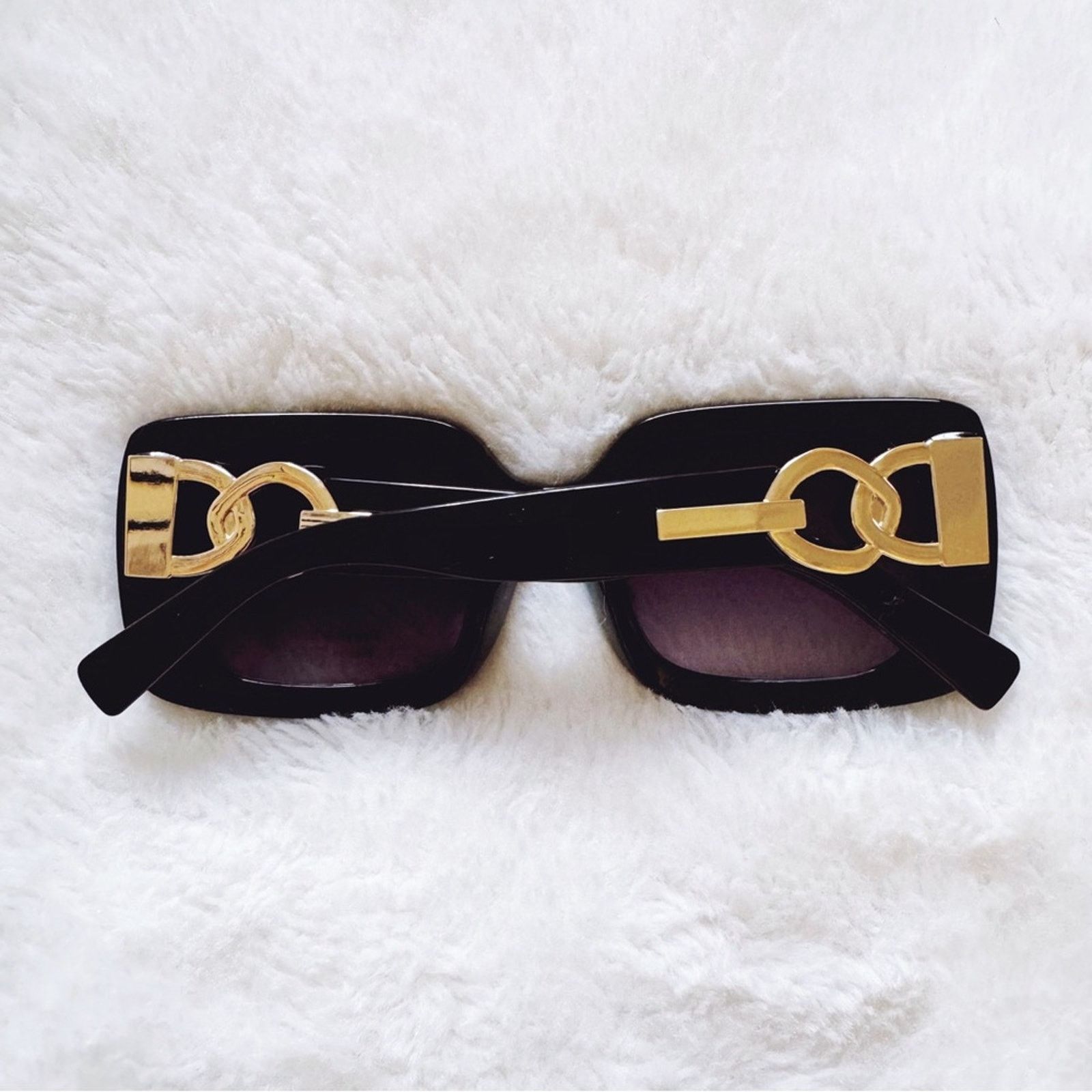 Other Camille Black Oversized Square Sunglasses Size ONE SIZE - 9 Thumbnail