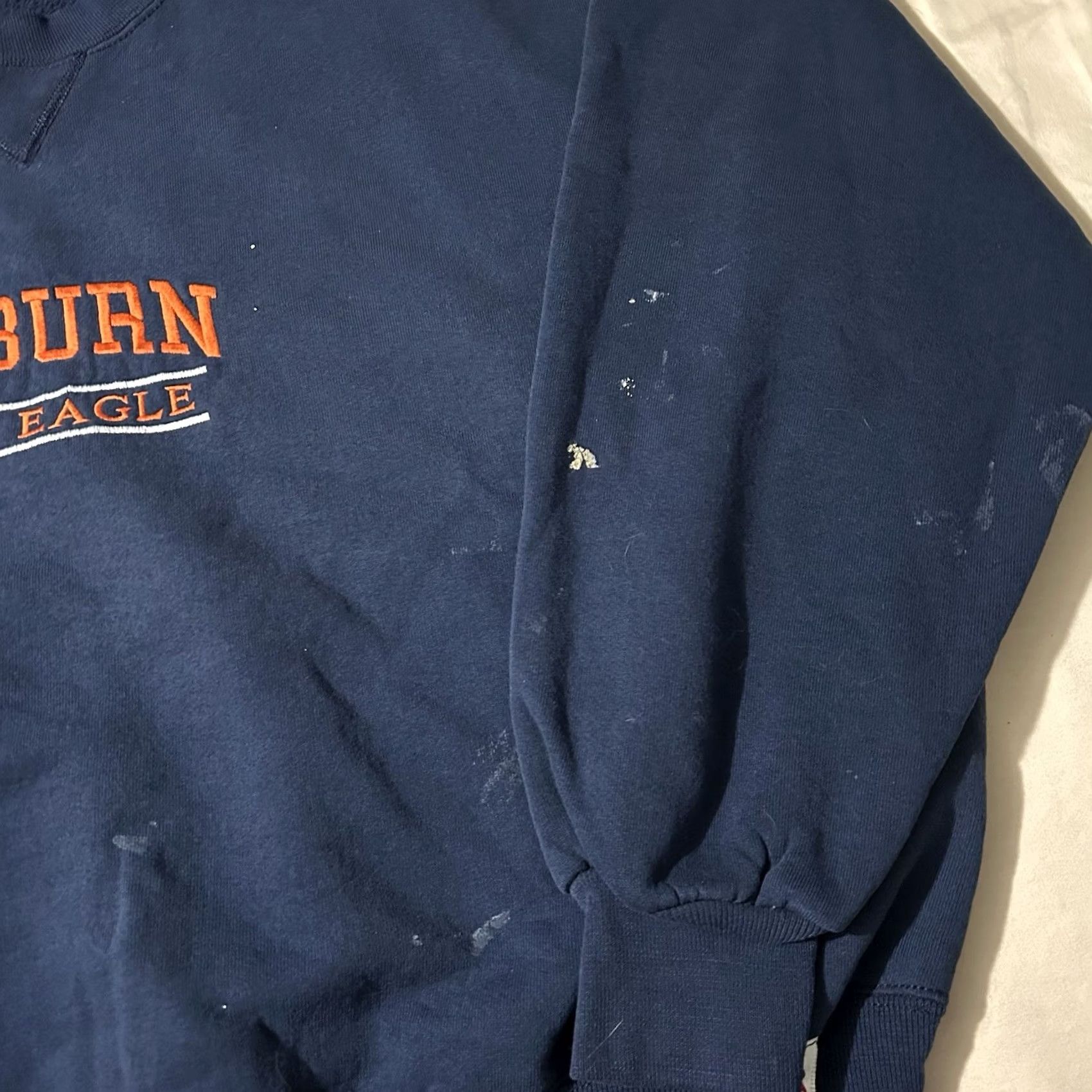 Russell Athletic VINTAGE Russell Athletic Auburn Tigers Sweatshirt 2XL Mens Blue 90s Pullover Size US XXL / EU 58 / 5 - 2 Thumbnail