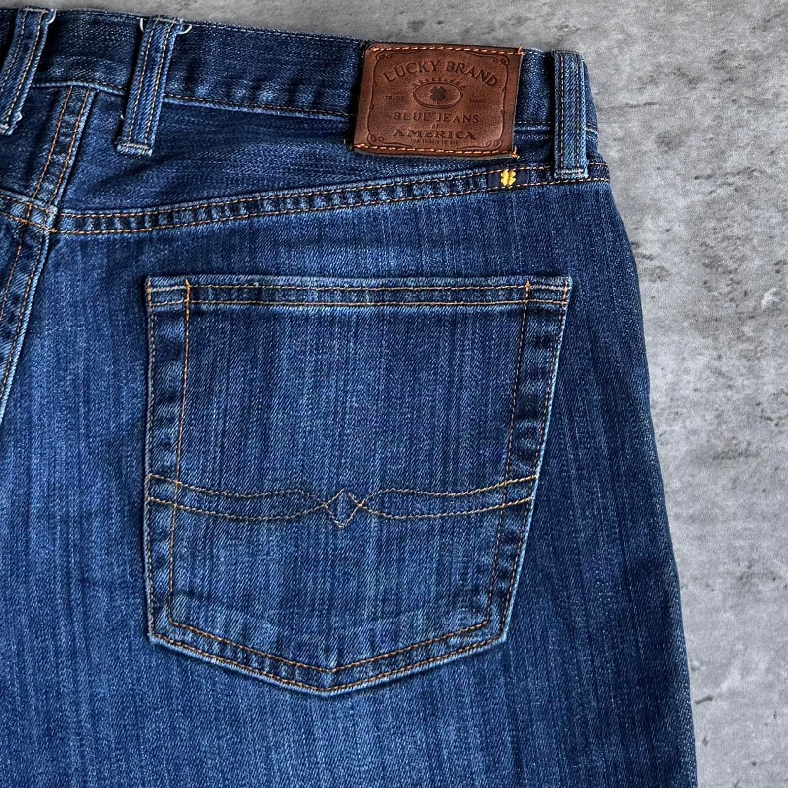 Lucky Brand × Vintage Vintage Y2K Lucky Brand Baggy Grunge Opium Denim Jeans Size US 34 / EU 50 - 3 Thumbnail