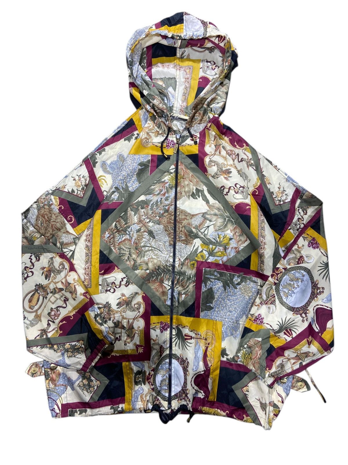 Salvatore Ferragamo Vintage Salavatore Ferragamo Full Print jacket Silk Size US L / EU 52-54 / 3 - 1 Thumbnail