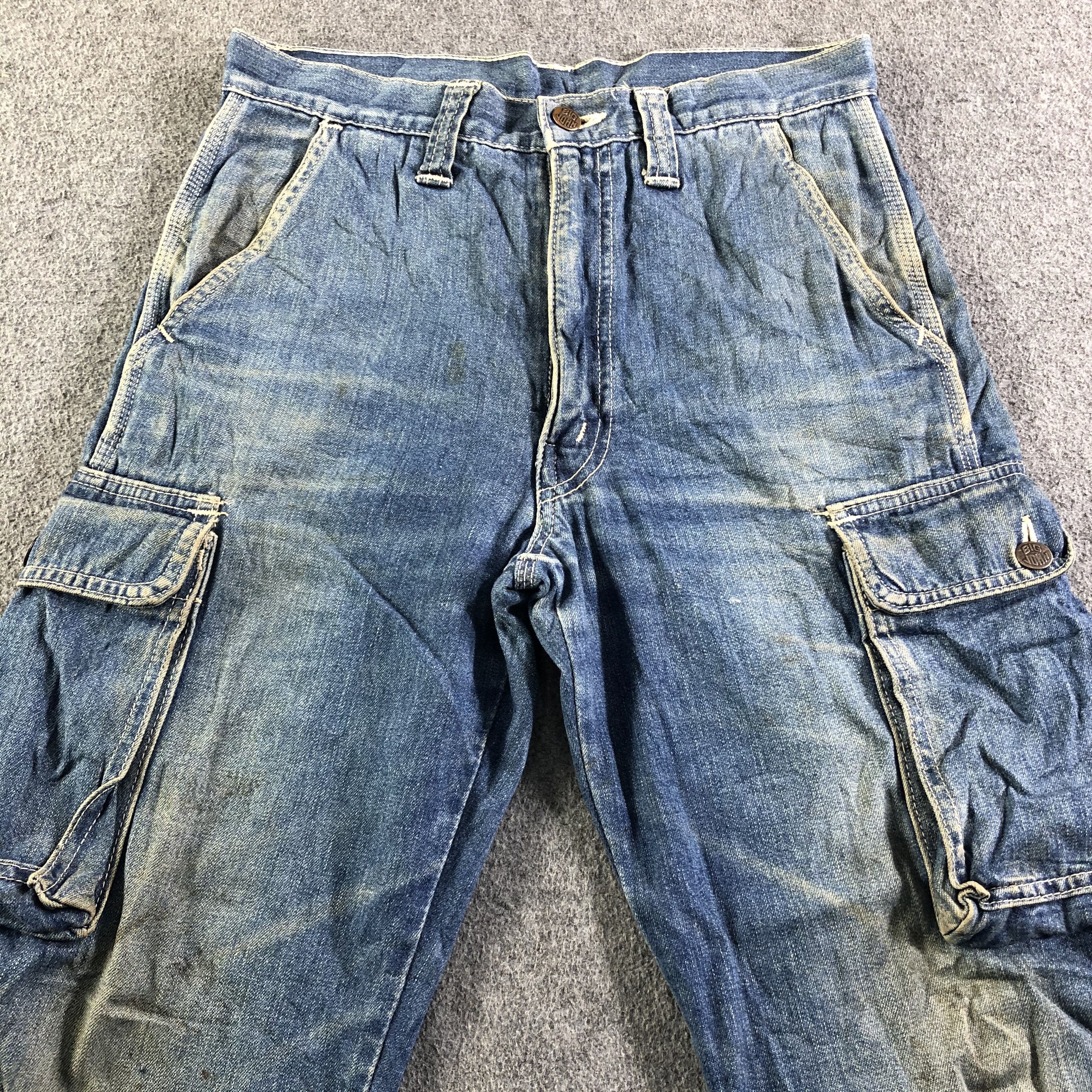Big John Vintage Blue Wash Big John Jeans-J3889 Size US 29 - 3 Thumbnail