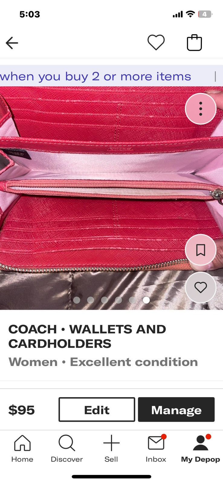 Coach Coach Crossbody With Wallet Size ONE SIZE - 2 Thumbnail