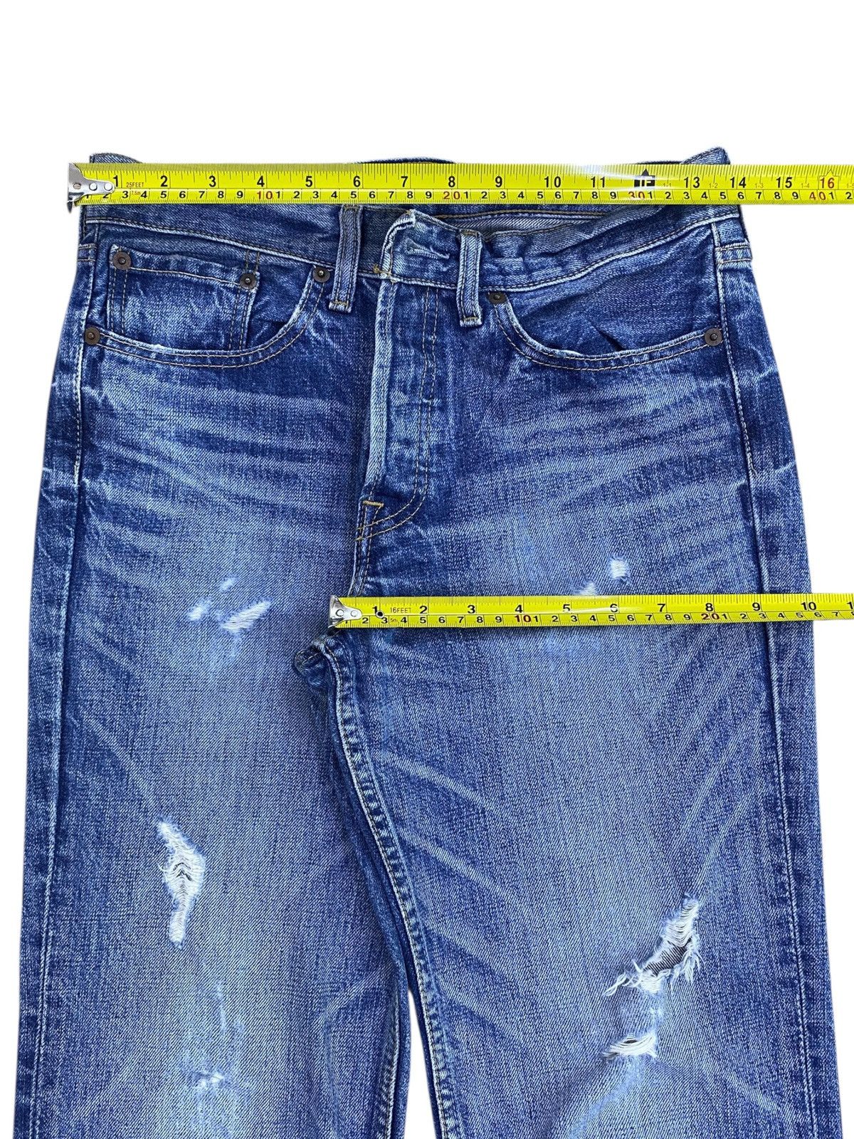 Levi's Levi’s Faded Blue Wash Style Ripped Jeans Size US 28 / EU 44 - 5 Thumbnail