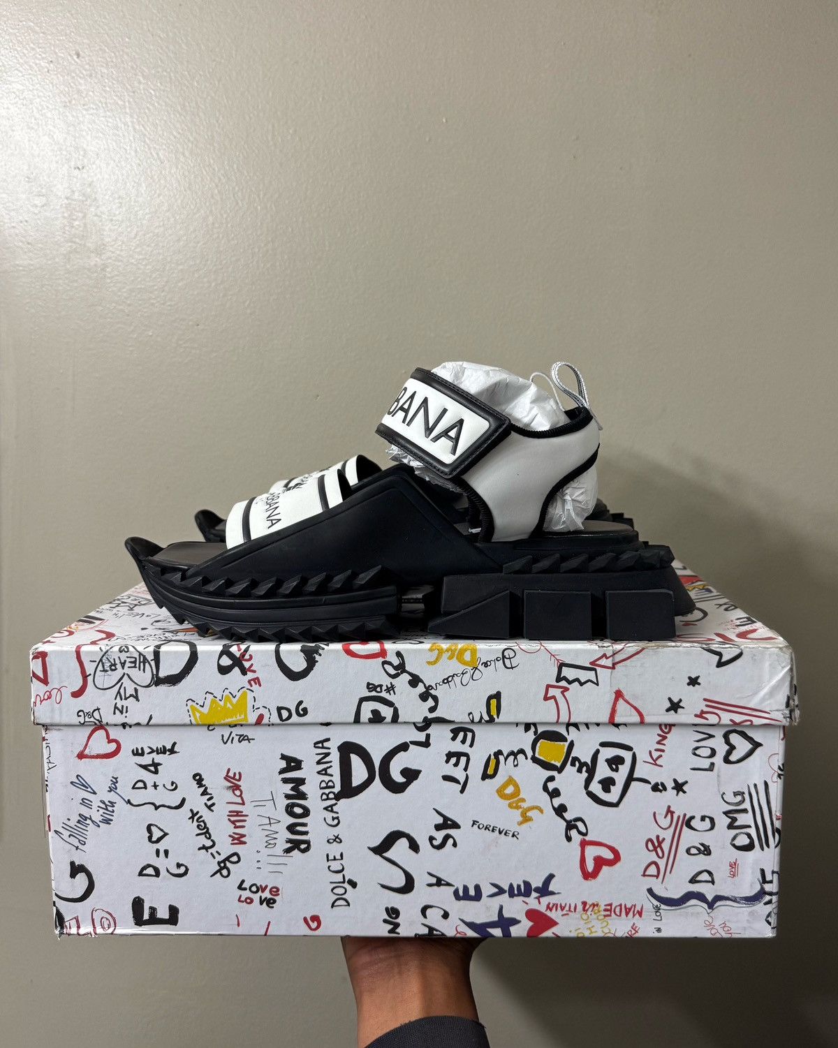 Dolce & Gabbana Super King Shark Slides Size US 11 / EU 44 - 3 Thumbnail