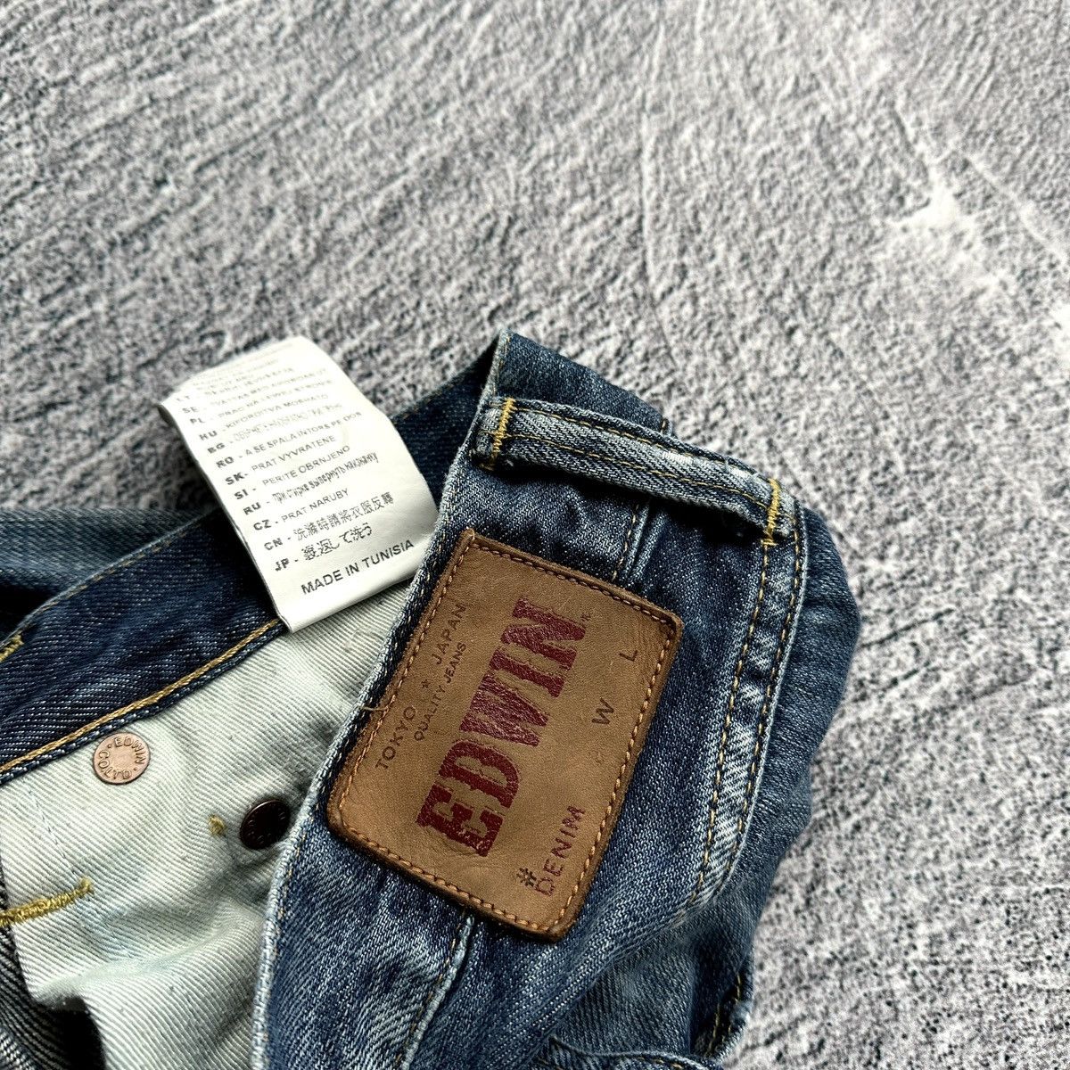 Edwin × Japanese Brand Mens Jeans Edwin ED-55 Relaxed Blue Size: 31/32 Size US 31 - 12 Thumbnail
