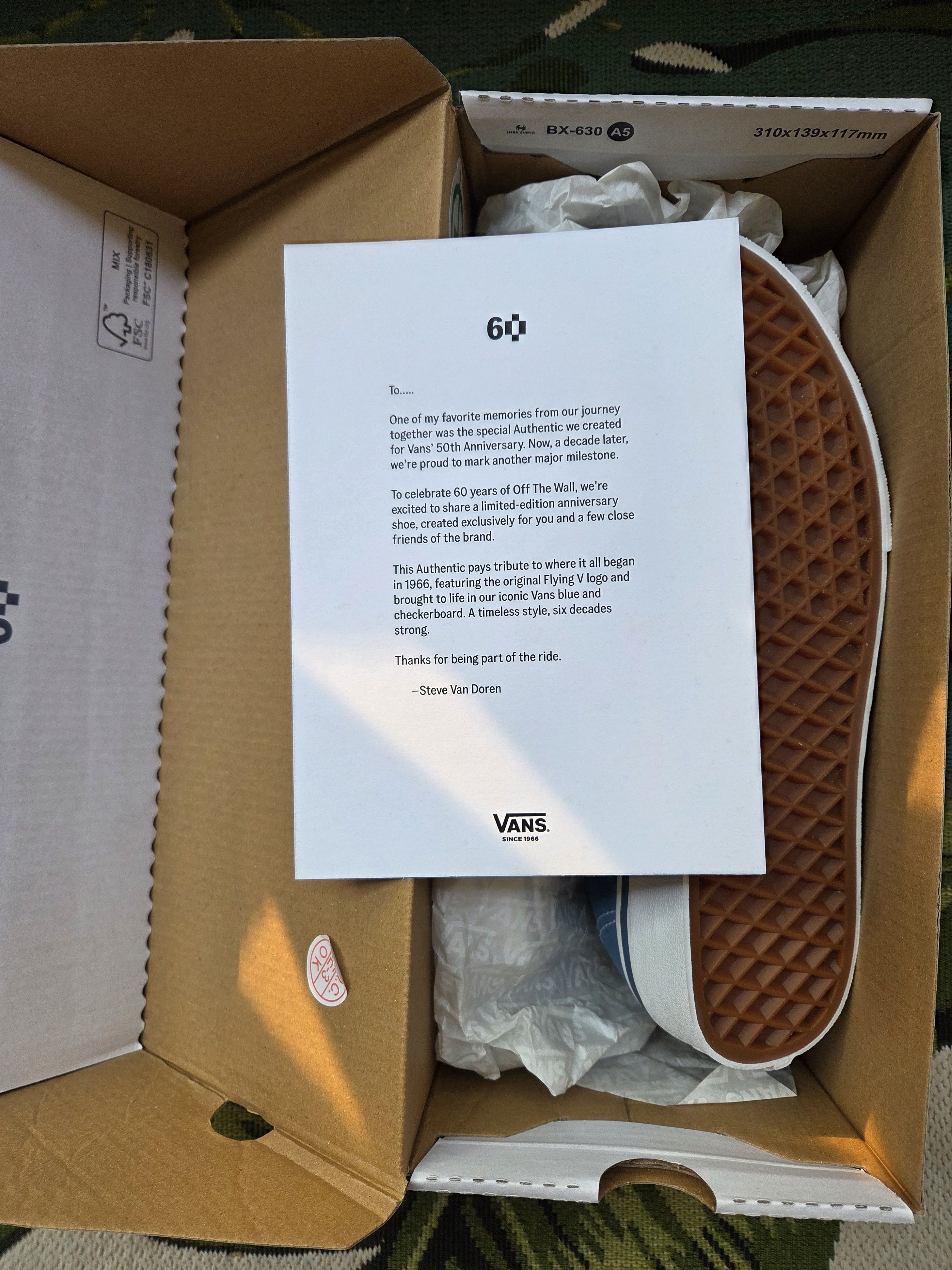 Vans Vans Authentic 60th Anniversary Employee Only US6/EUR38 New Size US 6 / IT 36 - 11 Thumbnail