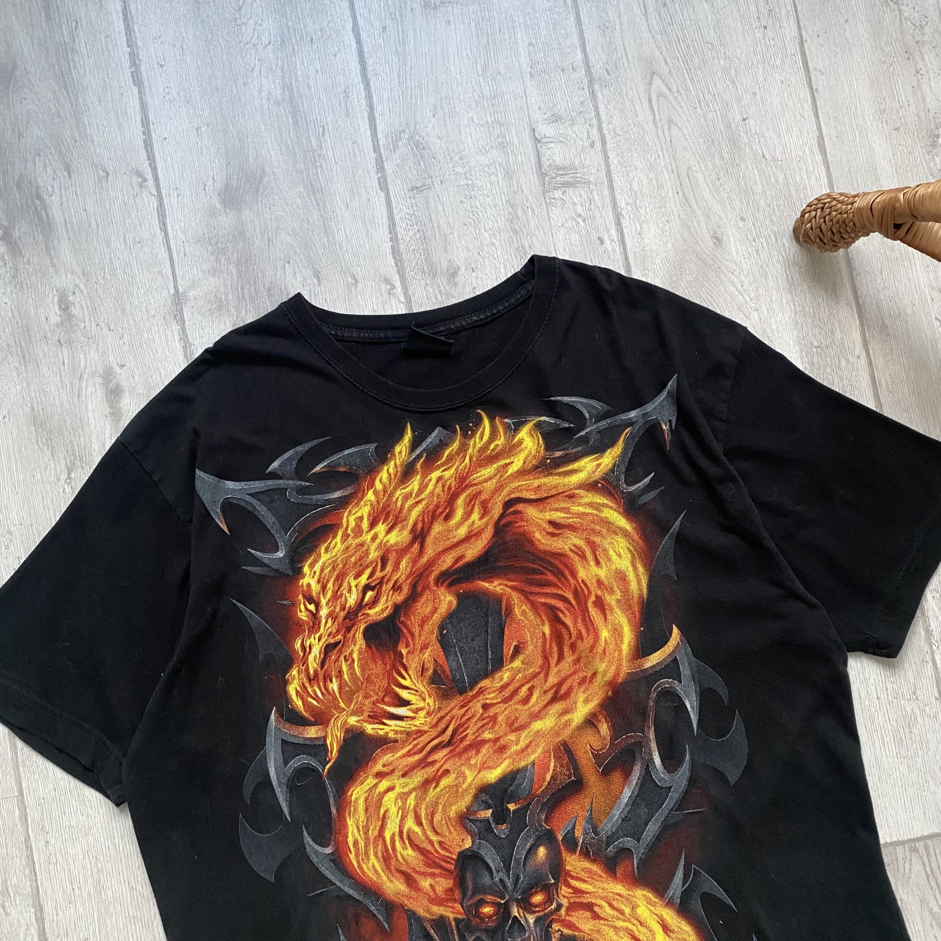 Band Tees 💀 Vintage Y2K Japan Dragon Skulls tee Rock Band tee Size US XXL / EU 58 / 5 - 3 Thumbnail