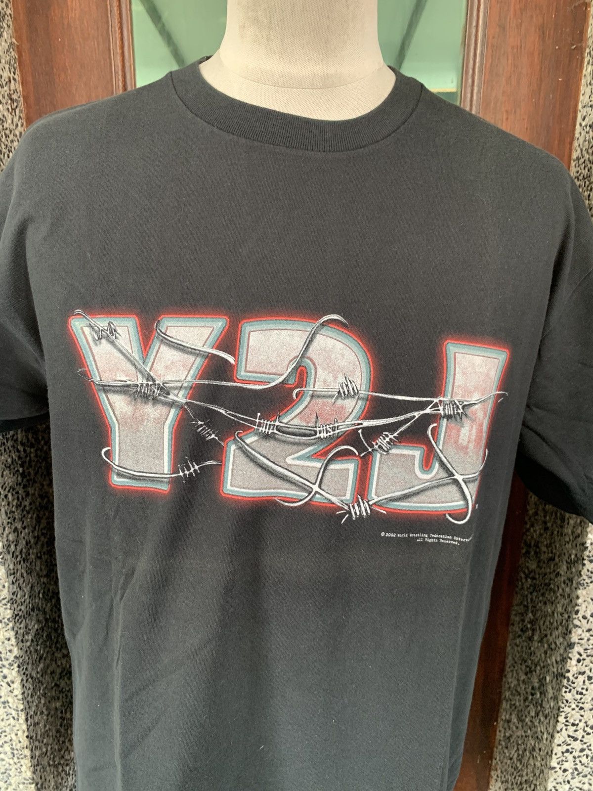WWF Vintage Y2J Chris Jericho WWF Wrestling T shirt Size US XL / EU 56 / 4 - 2 Thumbnail