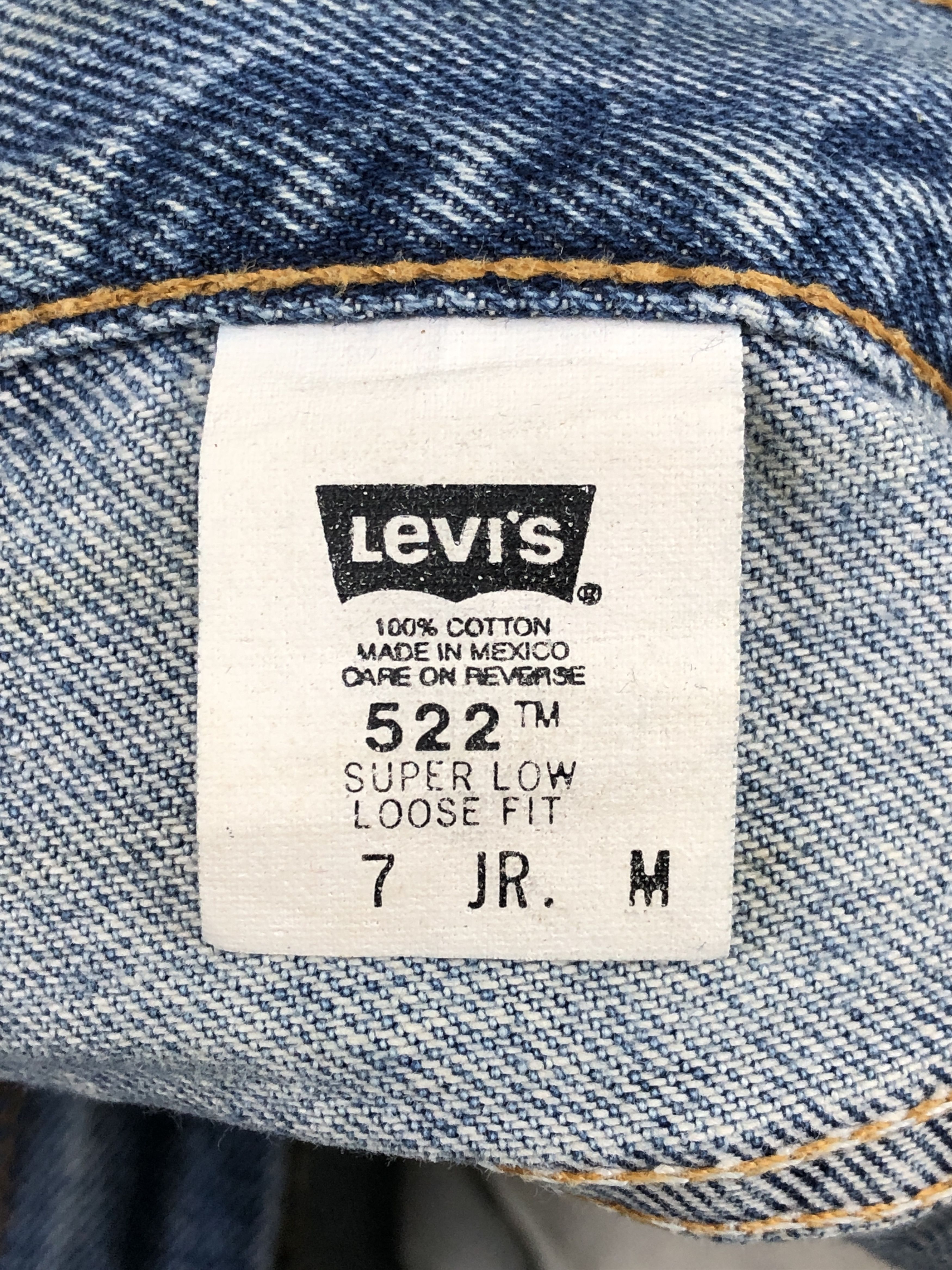 Levi's Vintage 90s Levi's 522 Superlow Loose Fit Jeans DP2238 Size US 31 - 7 Thumbnail