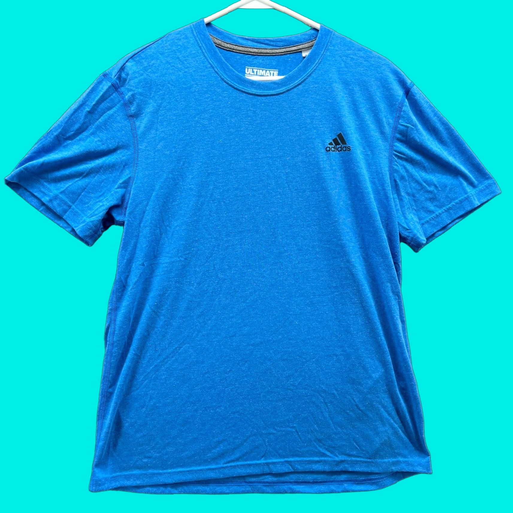 Adidas Adidas Shirt Mens Large Blue Ultimate Tee Crewneck Jersey Soccer Clima Lite Vintage Logo All Seasons Mens Size US L / EU 52-54 / 3 - 1 Thumbnail