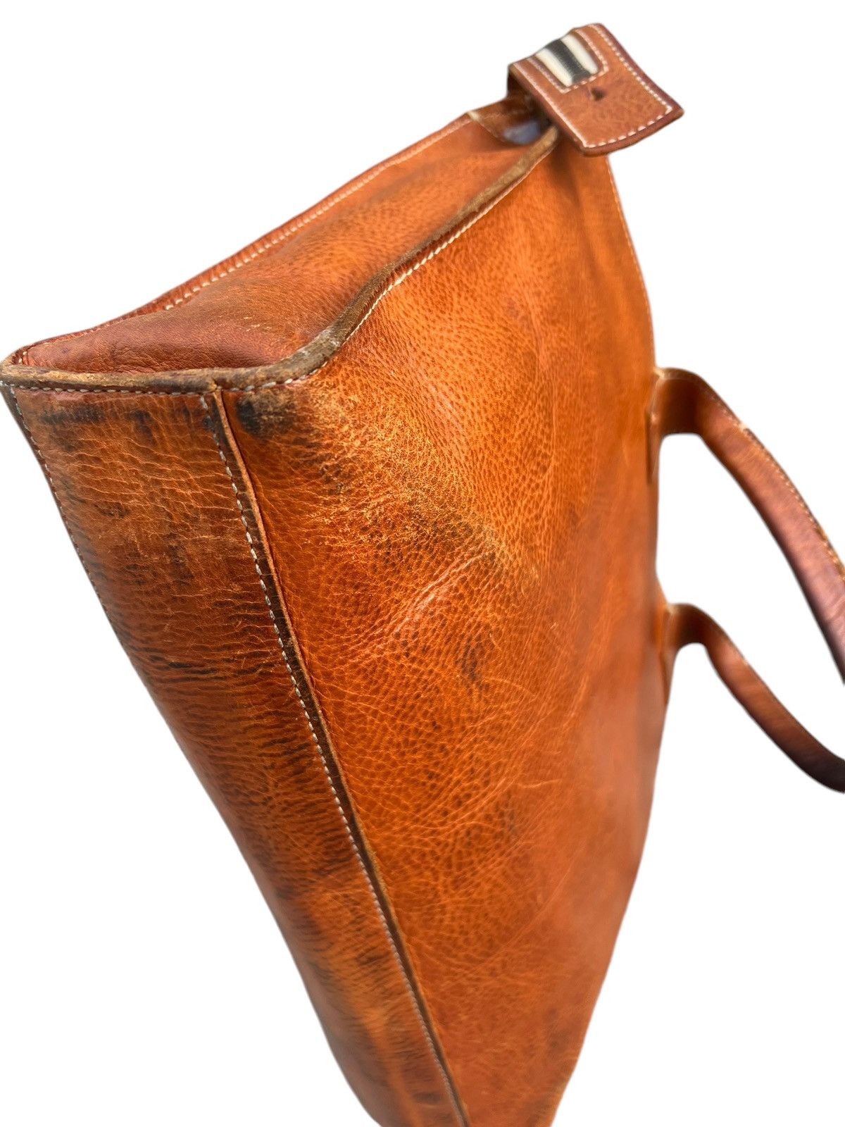 Leather dan Genten Japan Distress Muddy Patina Leather Bag Handle Size ONE SIZE - 17 Thumbnail