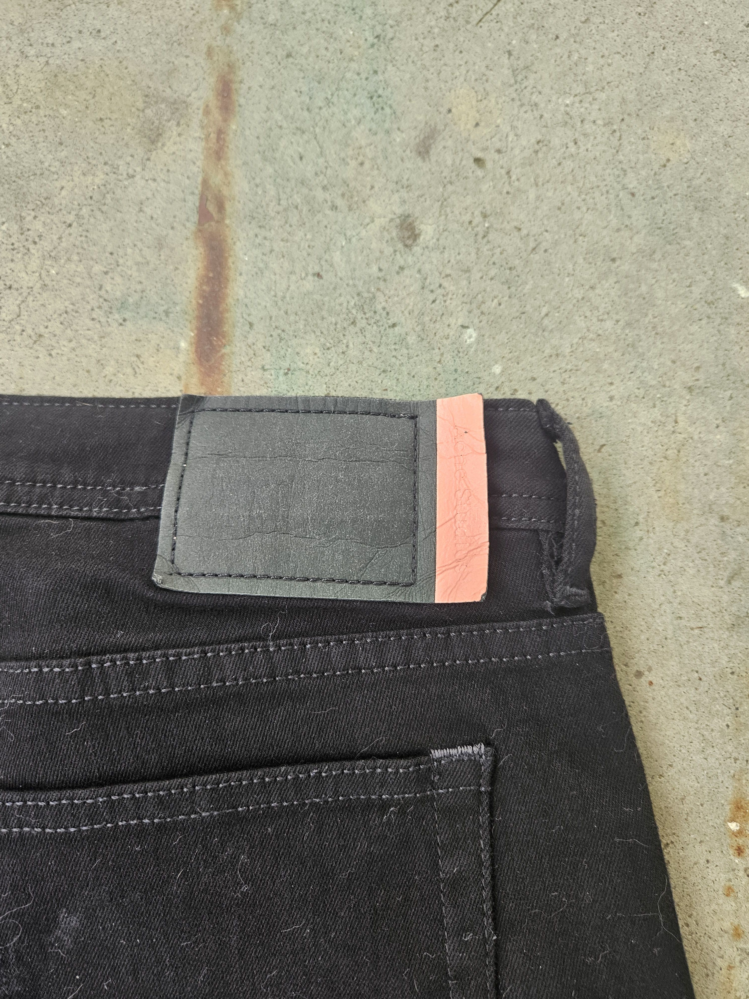 Acne Studios Blå Konst Back Patch Climb Stay Black Denim Jeans Size US 30 / EU 46 - 4 Thumbnail