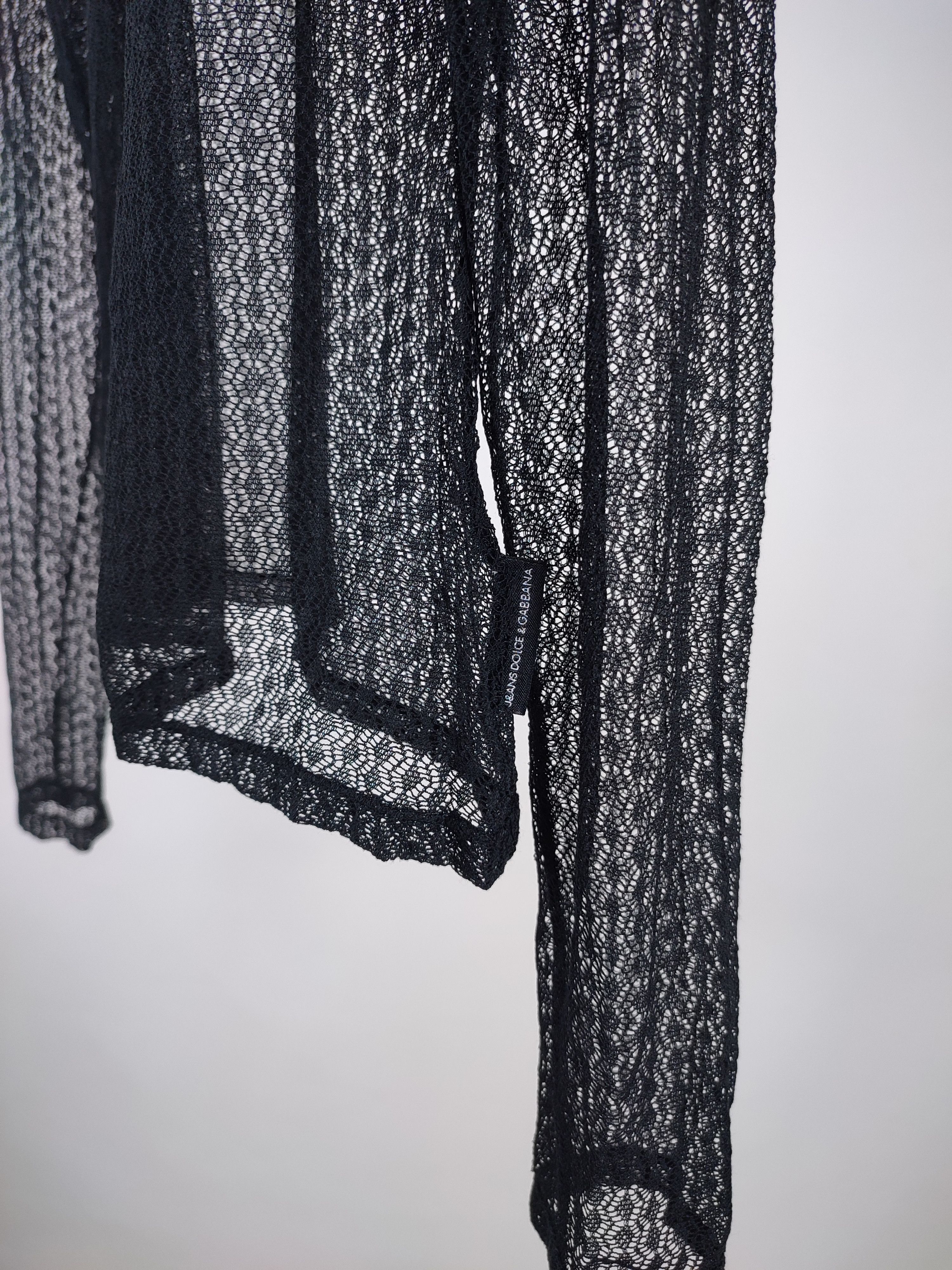 Dolce & Gabbana Dolce Gabbana Sheer Mesh Lace Vintage Top Shirt Size M / US 6-8 / IT 42-44 - 5 Thumbnail