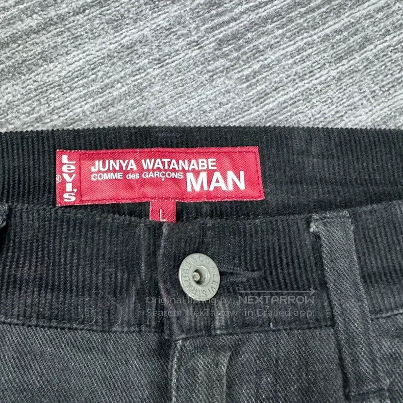Junya Watanabe Junya Watanabe size L Patchwork Black Washed Denim Pants Size 23" - 6 Thumbnail