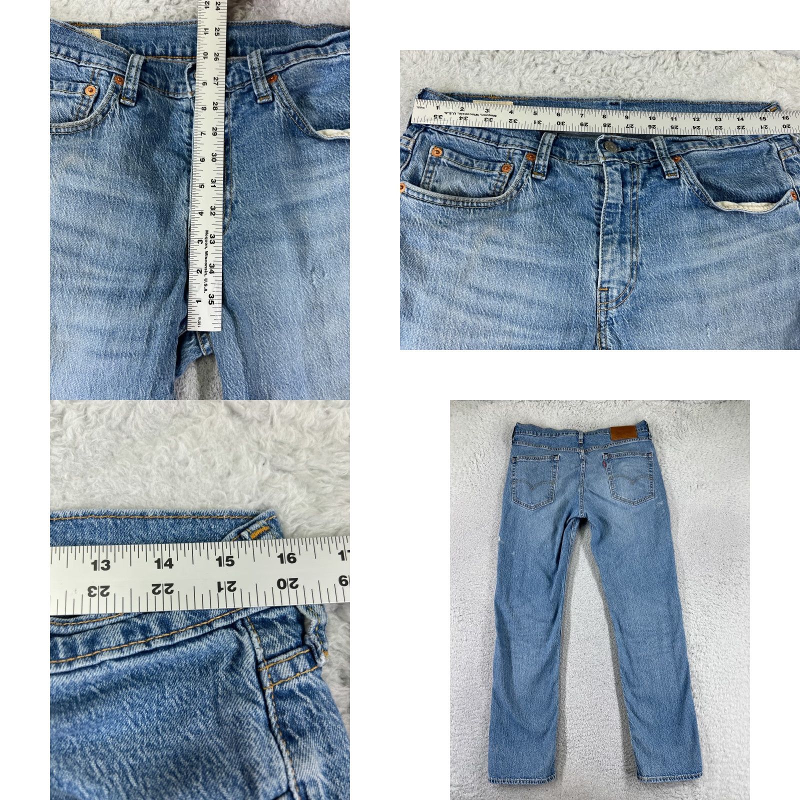 Levi's Levis Jeans Adult 32 Blue Denim 514 Premium Cotton Blend 31x30 Pants Size US 32 / EU 48 - 9 Thumbnail