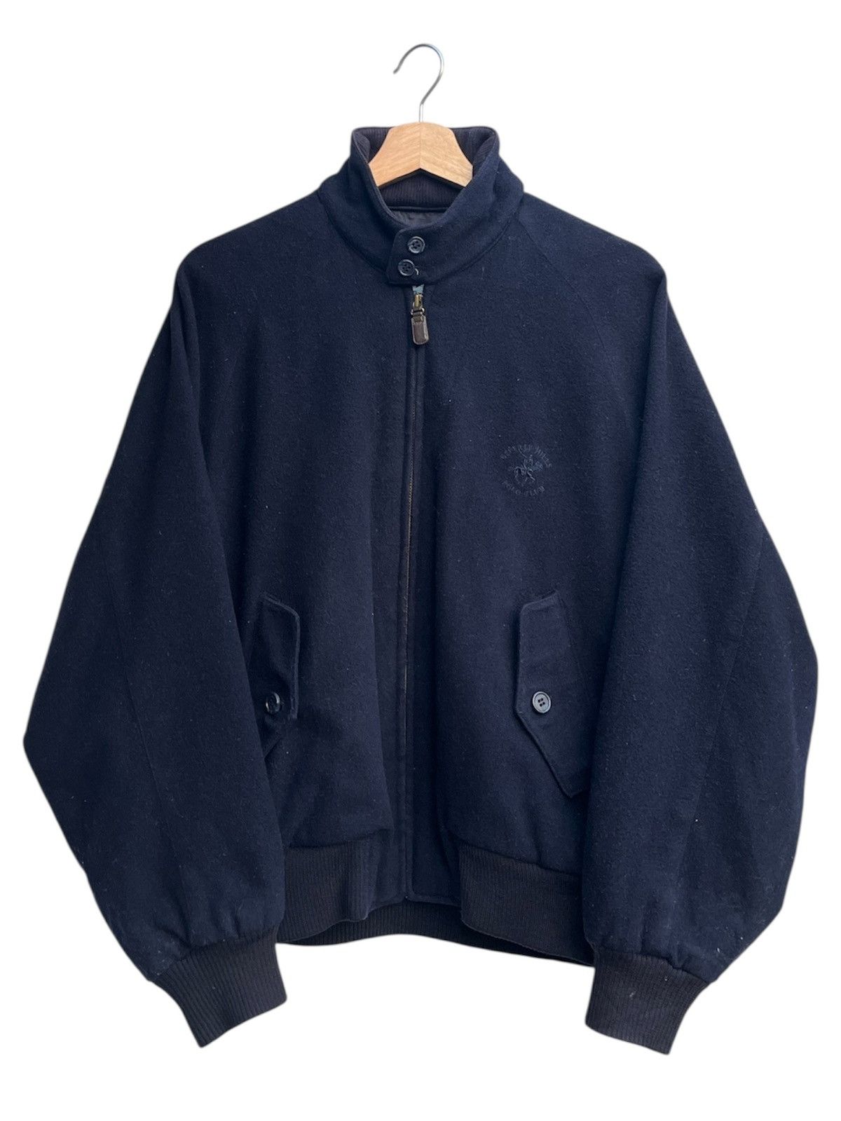 Beverly Hills Polo Club Vintage BHPC Wool Bomber Jacket Size US M / EU 48-50 / 2 - 1 Thumbnail