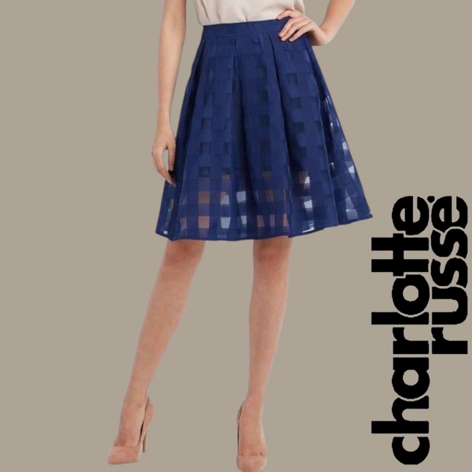 Other Charlotte Russe Women’s Blue Layered A-Line Skirt Medium Size 27" / US 4 / IT 40 - 8 Thumbnail