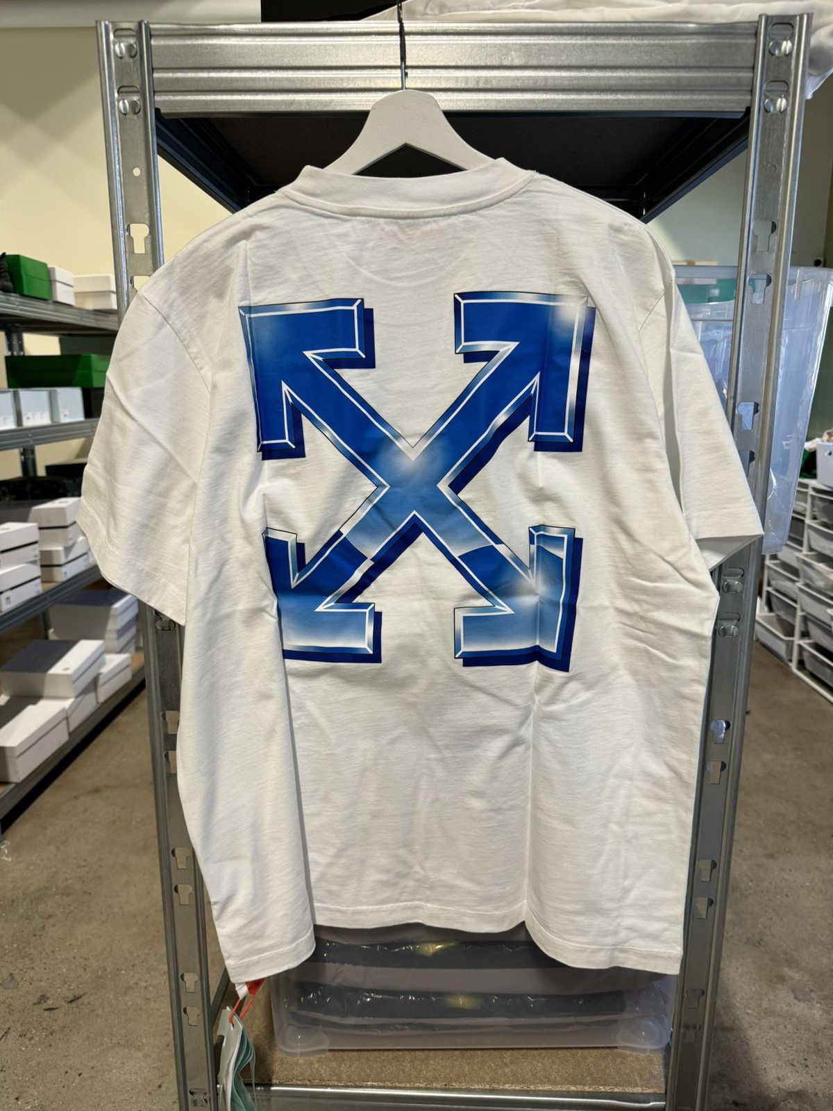 image of Off White Off-White Metal Arrow T-Shirt New 500$ Retail, Men's (Size 2XL)