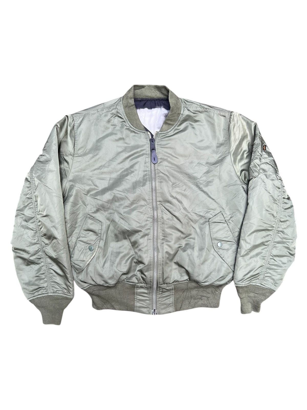 Alpha Industries VERY RARE VINTAGE JACKET FLIGHT BOMBER MA 1 ALPHA INDUSTRIES Size US L / EU 52-54 / 3 - 3 Thumbnail