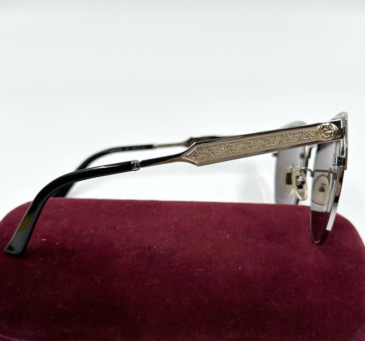 Gucci Gucci/Round Half-Frame Sunglasses K12 Size ONE SIZE - 3 Thumbnail