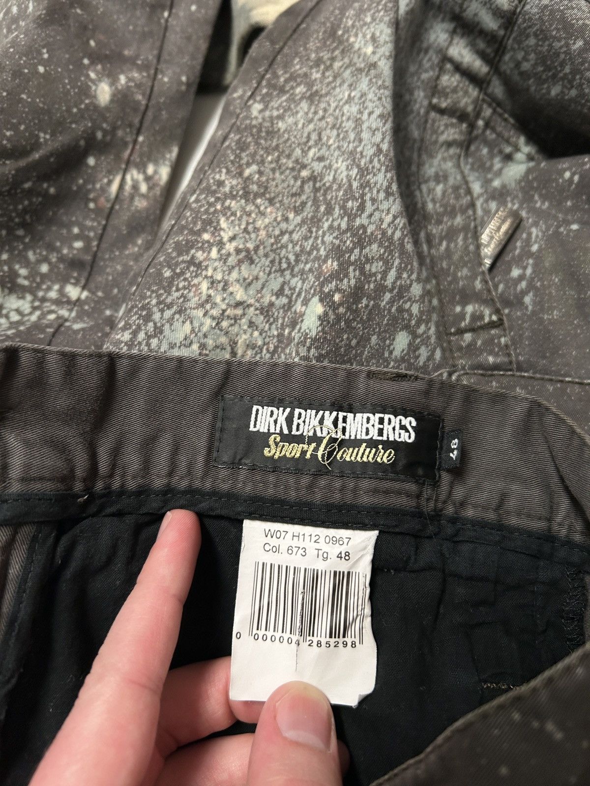 Dirk Bikkembergs FW2007 Bleached Splatter Cargo Pants Size US 31 - 3 Thumbnail
