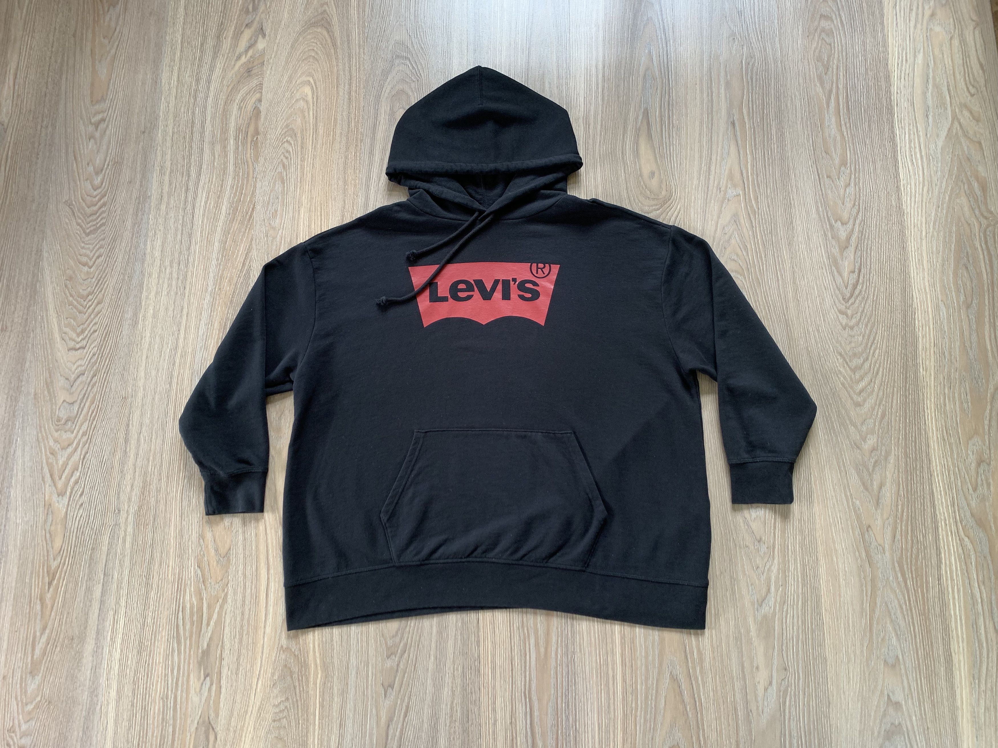 Levi's Levi's Black Printed Hoodie Size US XXL / EU 58 / 5 - 1 Thumbnail