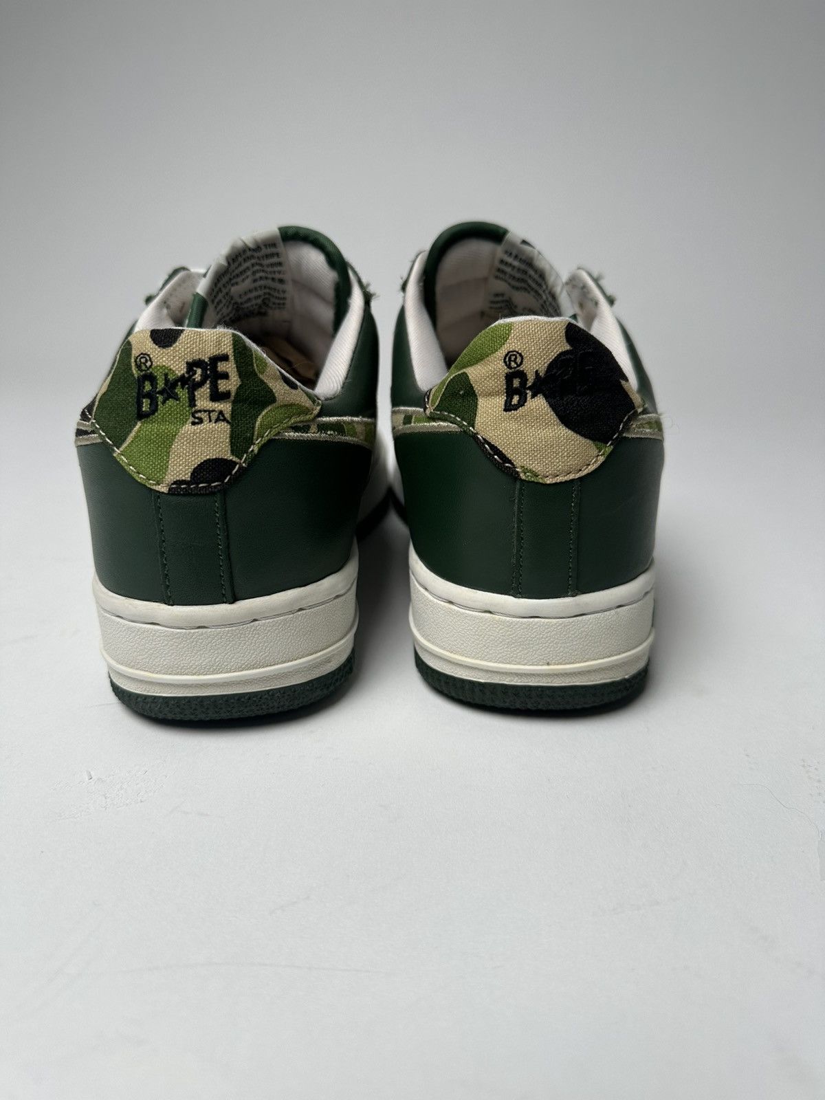 Bape RARE 2004 ABC Camo Green leather Bapesta Size US 9 / EU 42 - 6 Thumbnail