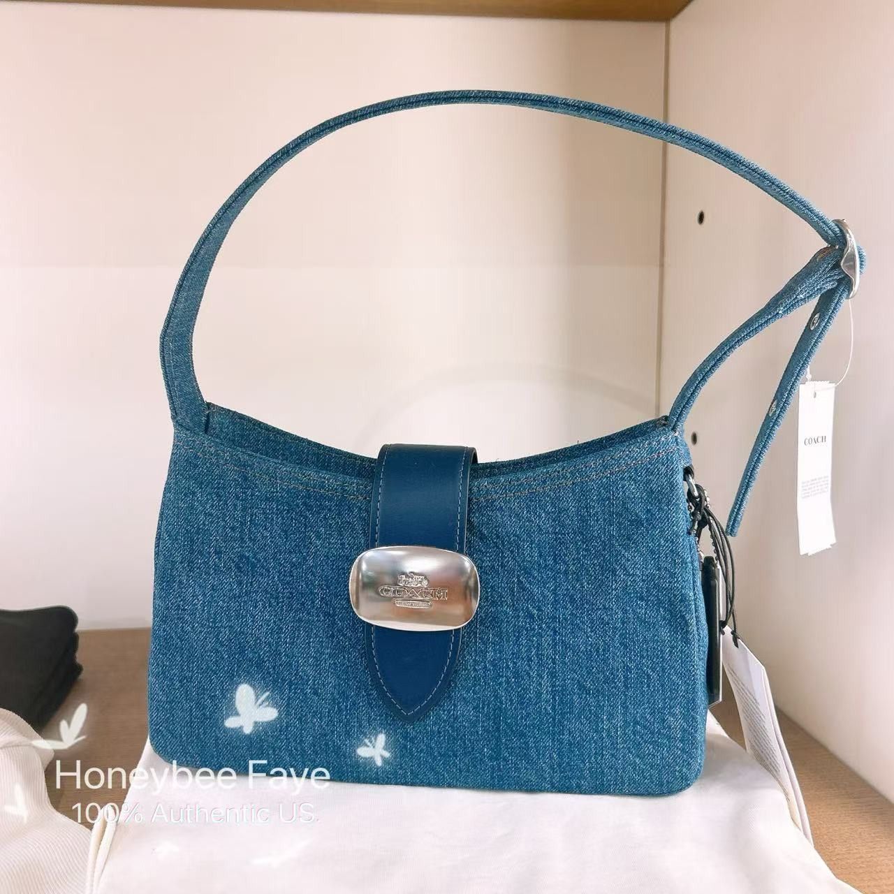 Coach Eliza Shoulder Bag In Signature Denim CAK45 Size ONE SIZE - 1 Thumbnail