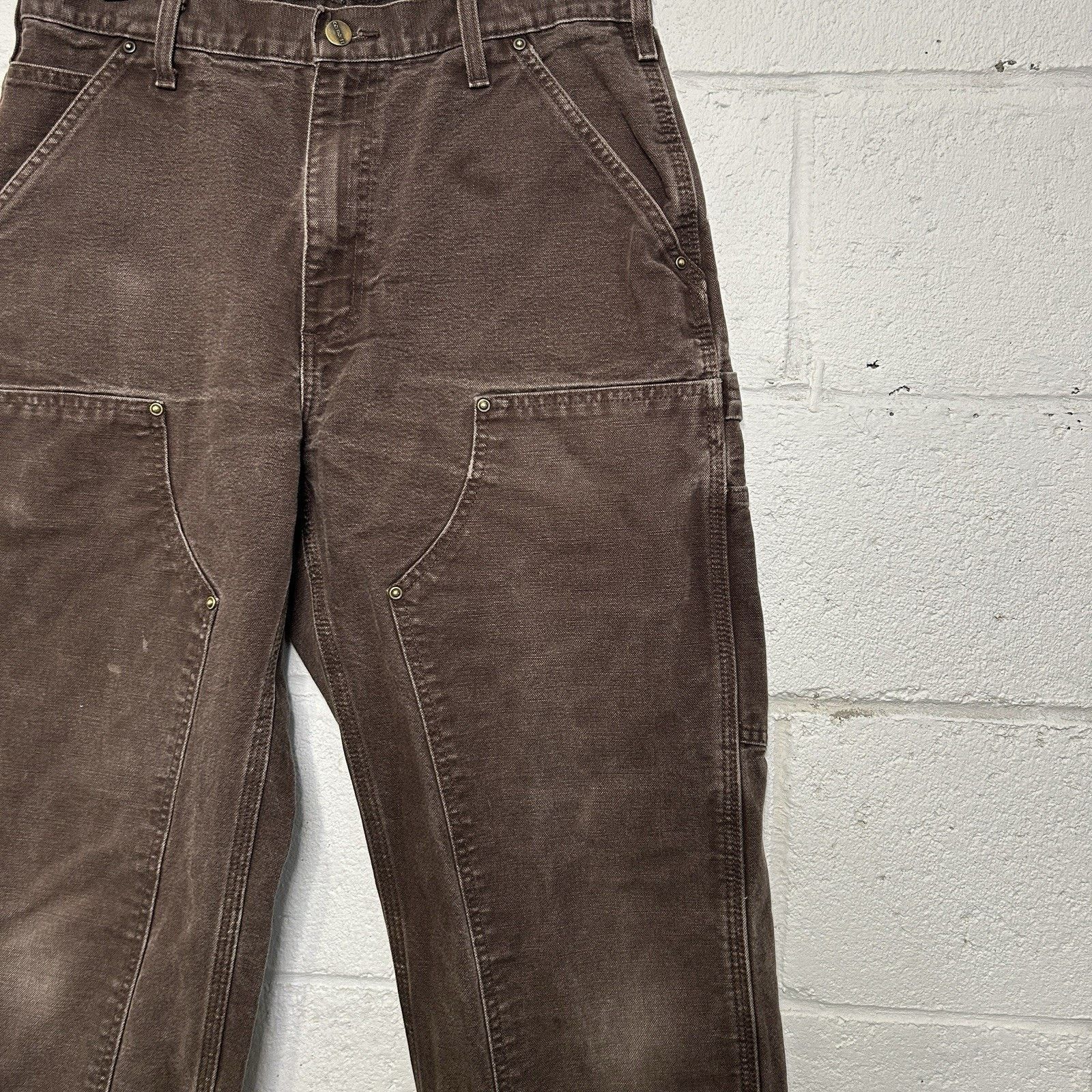 Carhartt Vintage Carhartt DoubleKnee Dungaree Pants “Dark Brown” Size US 32 / EU 48 - 5 Thumbnail