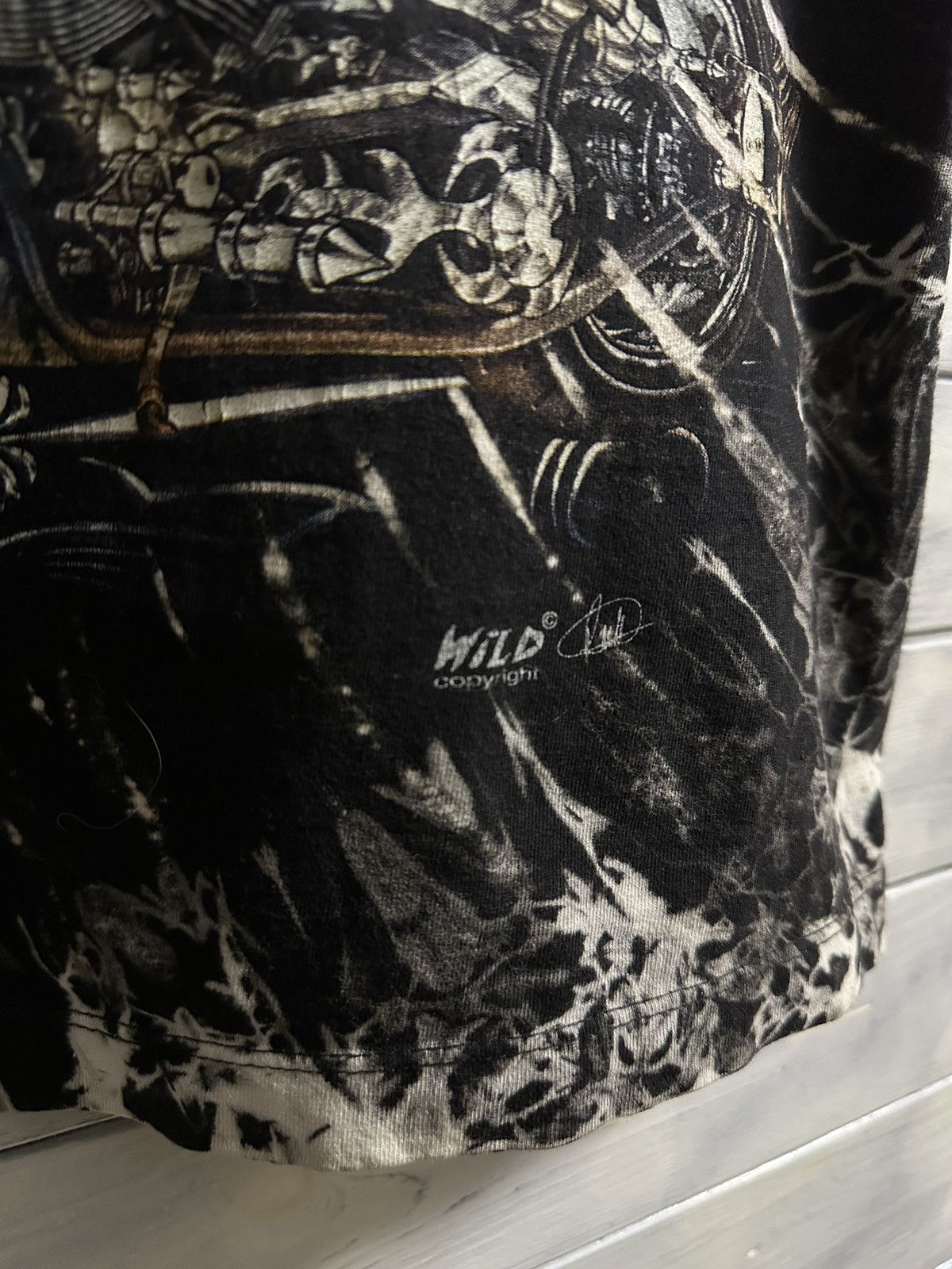Other Rare Vintage T-Short Dragon & Motorcycle Wild Copyrighting Size US L / EU 52-54 / 3 - 13 Thumbnail