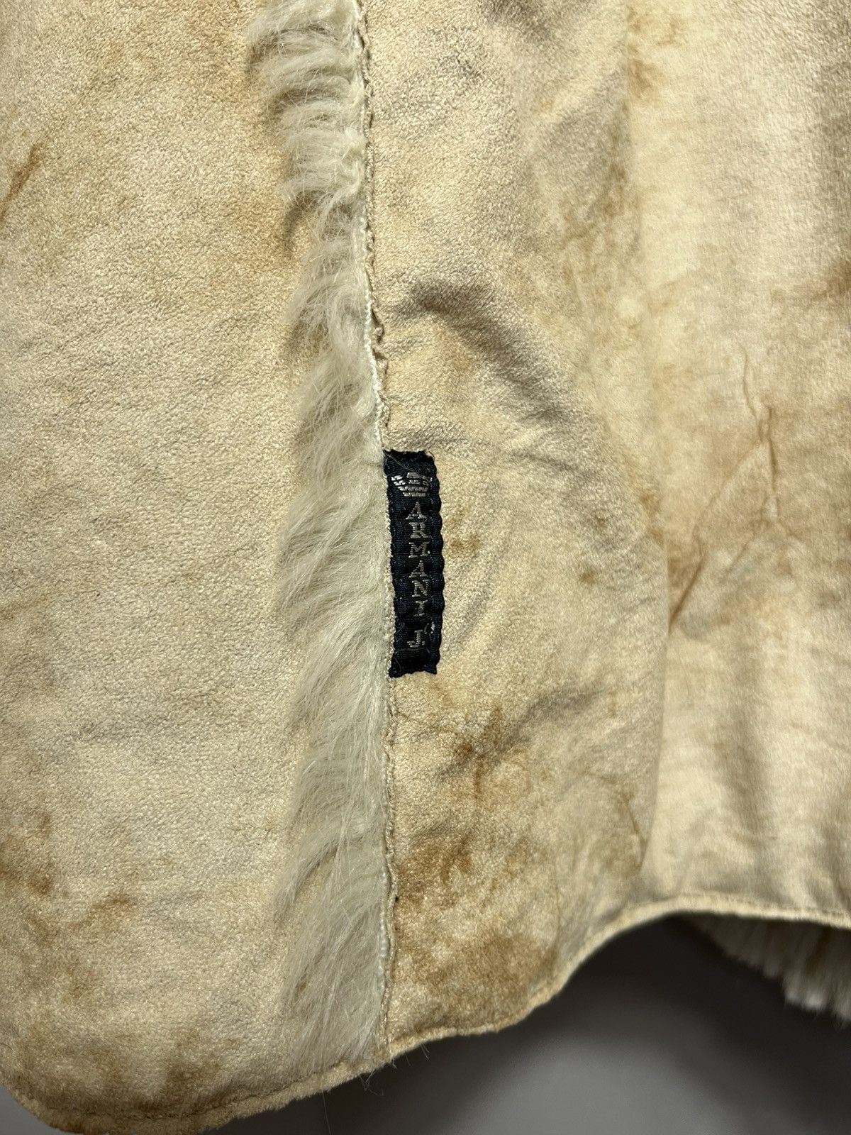 Armani Armani Jeans Y2K Faux Faux Fur Midi Jacket Long Coat Parka Size M / US 6-8 / IT 42-44 - 6 Thumbnail